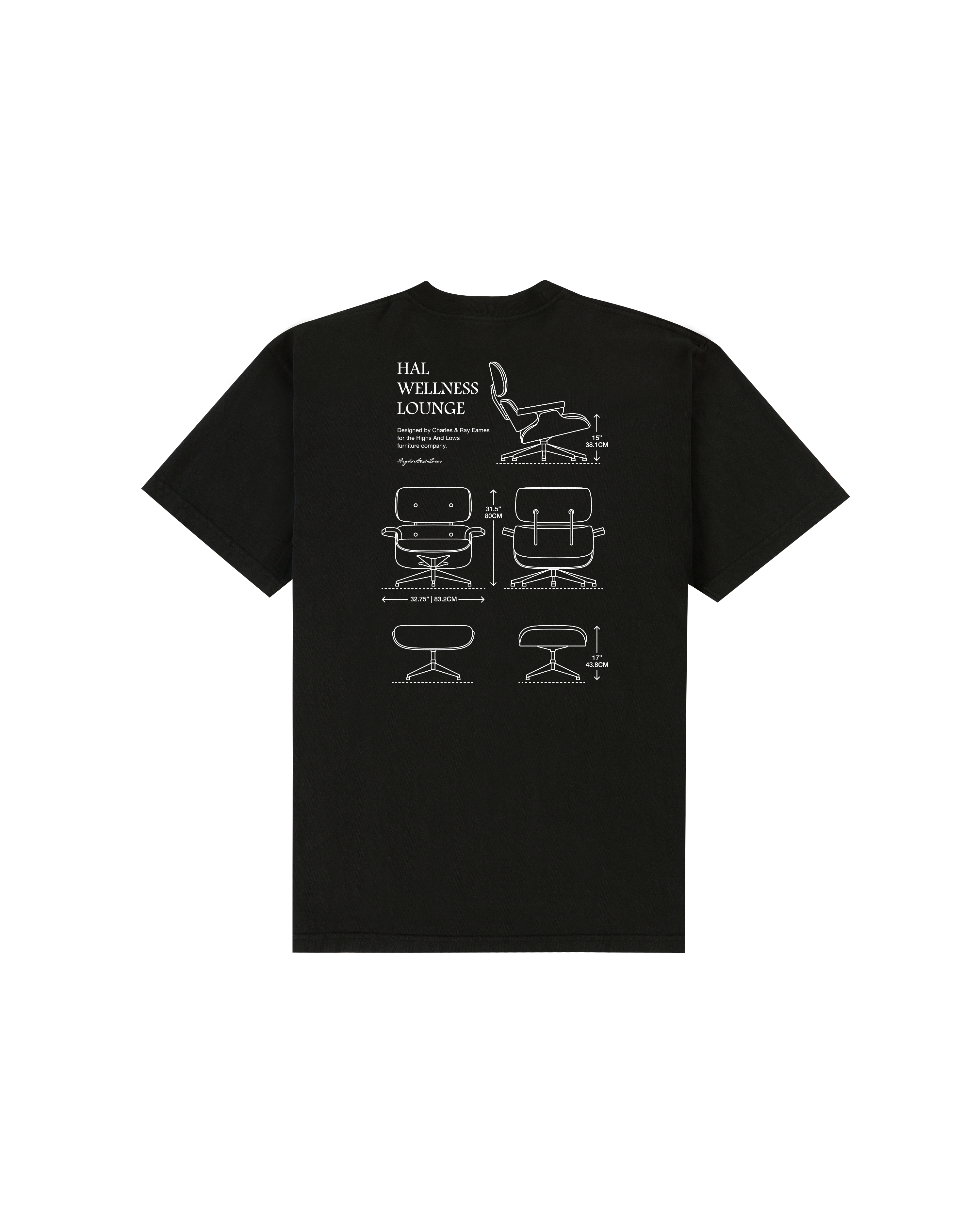 HAL WELLNESS LOUNGE T-SHIRT BLACK