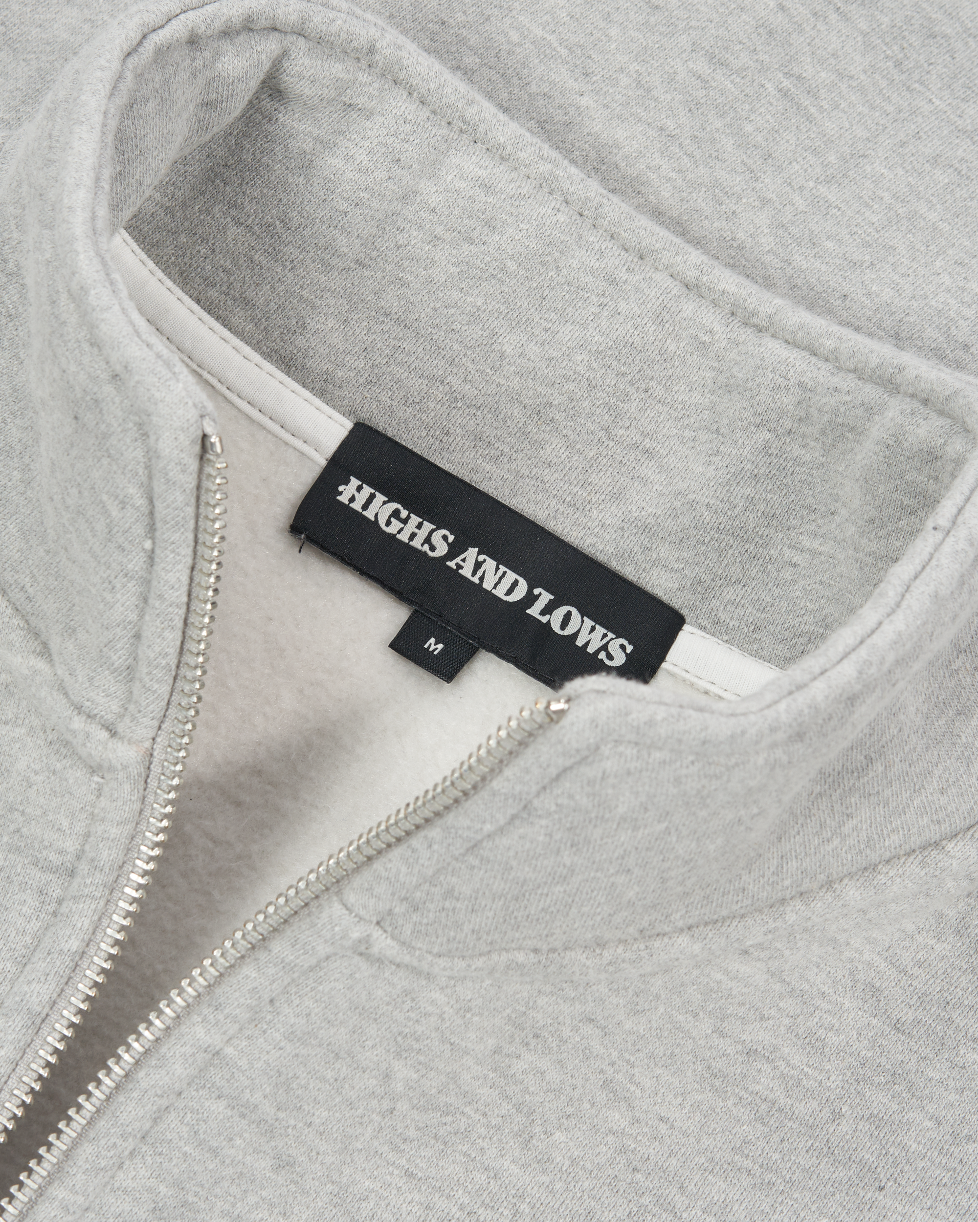 Fleece Quarter Zip Sweatshirt - Heather Gray