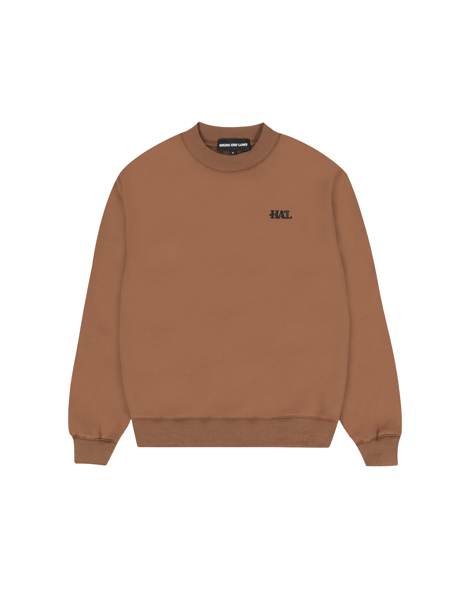 Fleece Crewneck Sweatshirt - Chocolate Brown