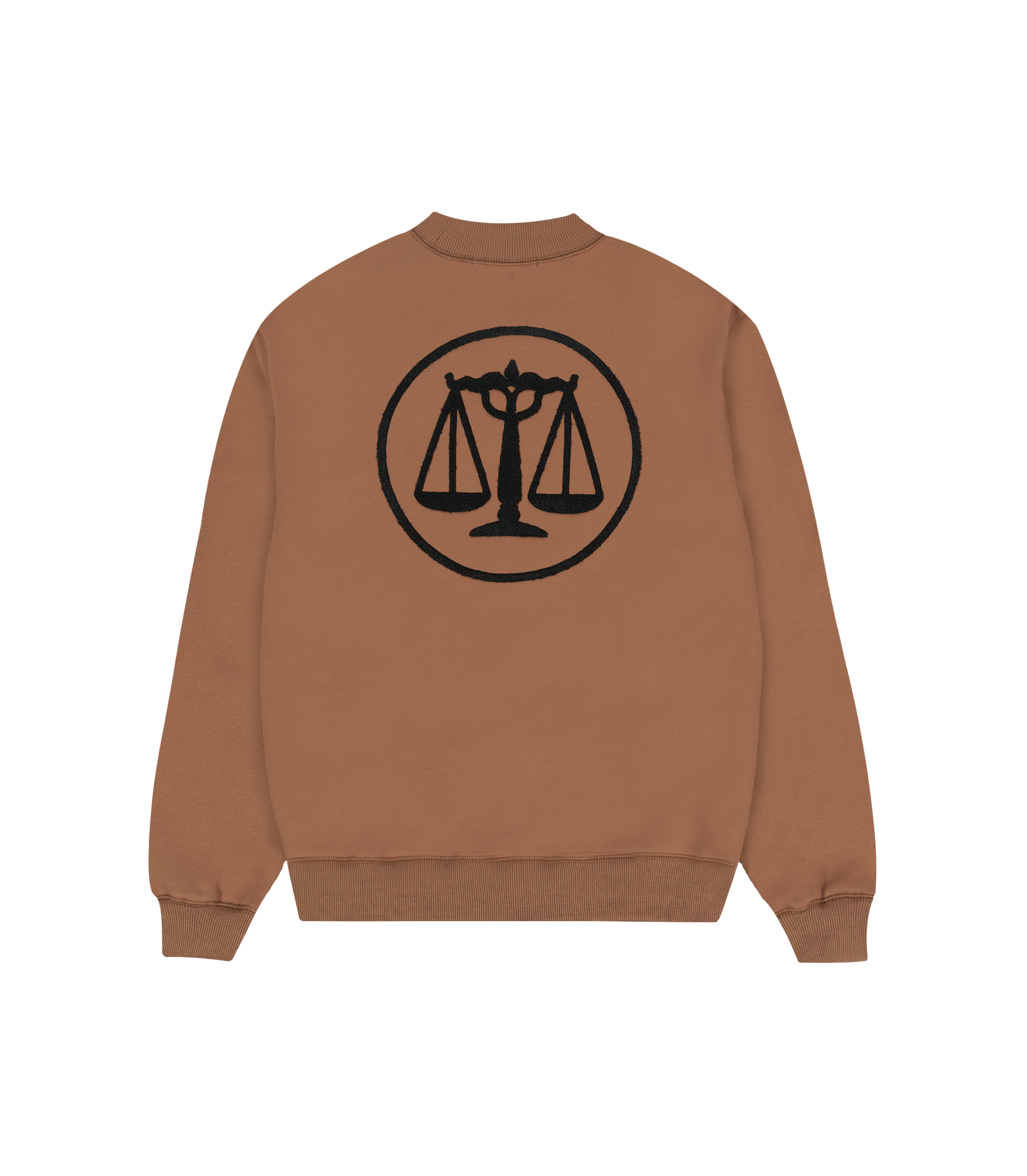 Fleece Crewneck Sweatshirt - Chocolate Brown