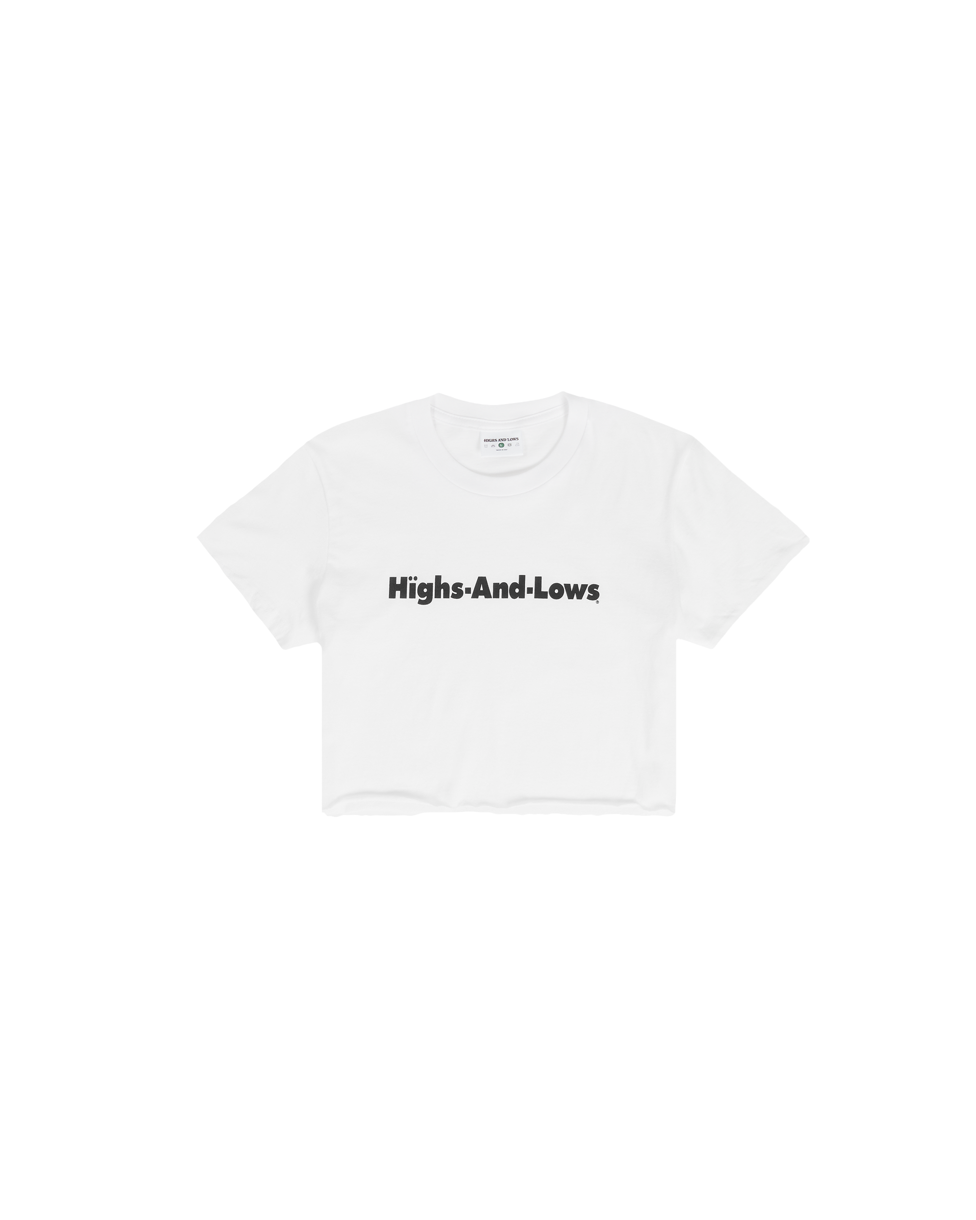 Womens Hïghs and Lows Baby T-shirt - White