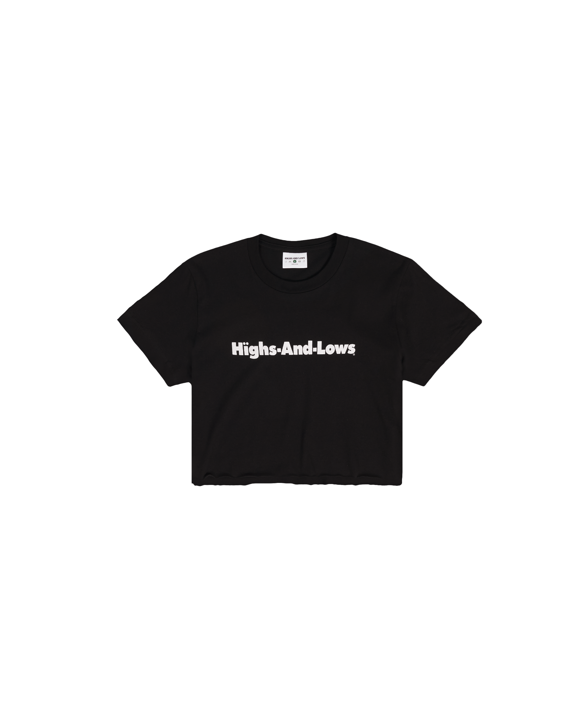 Womens Hïghs and Lows Baby T-shirt - Black
