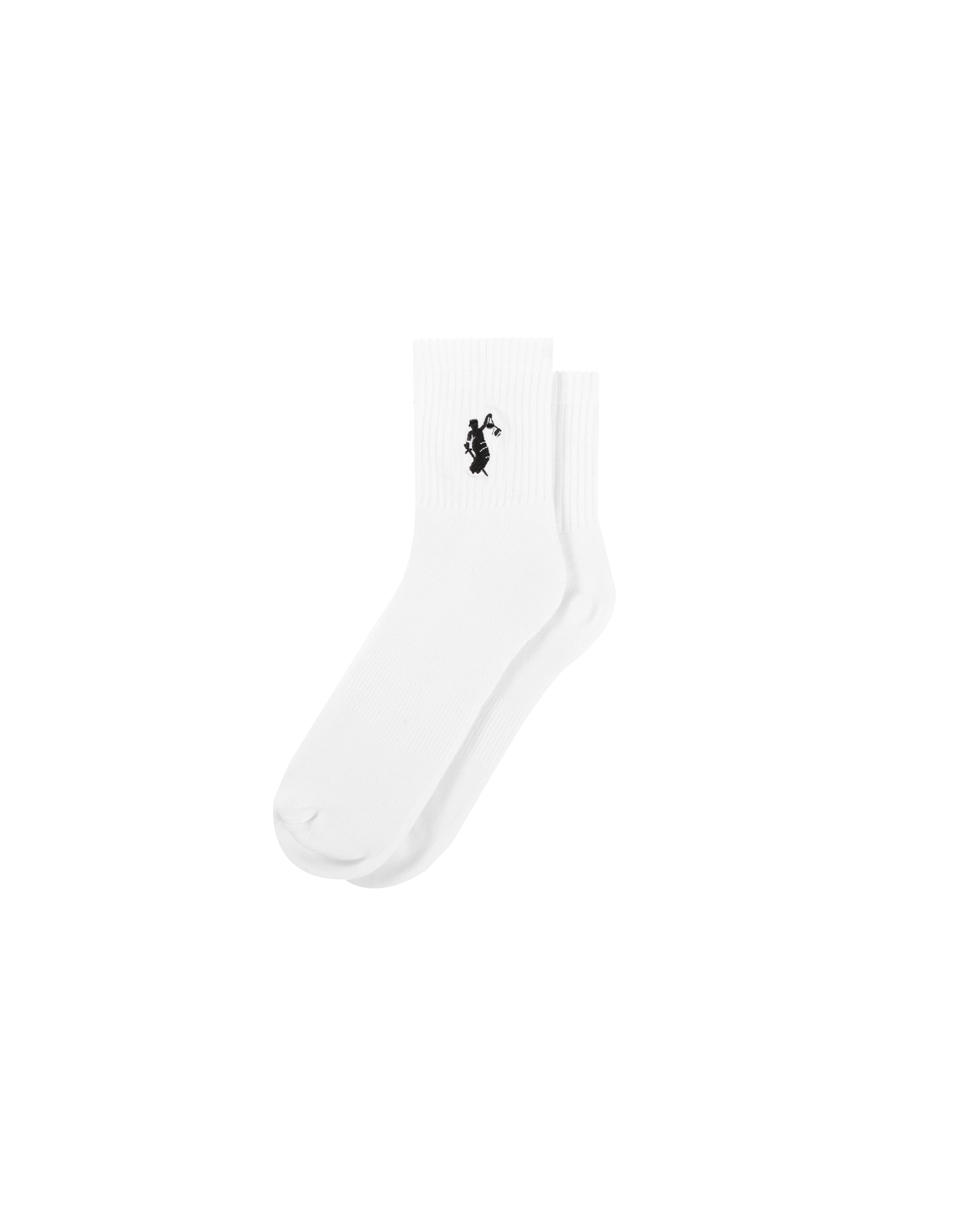 Lady Justice Socks Mid - White