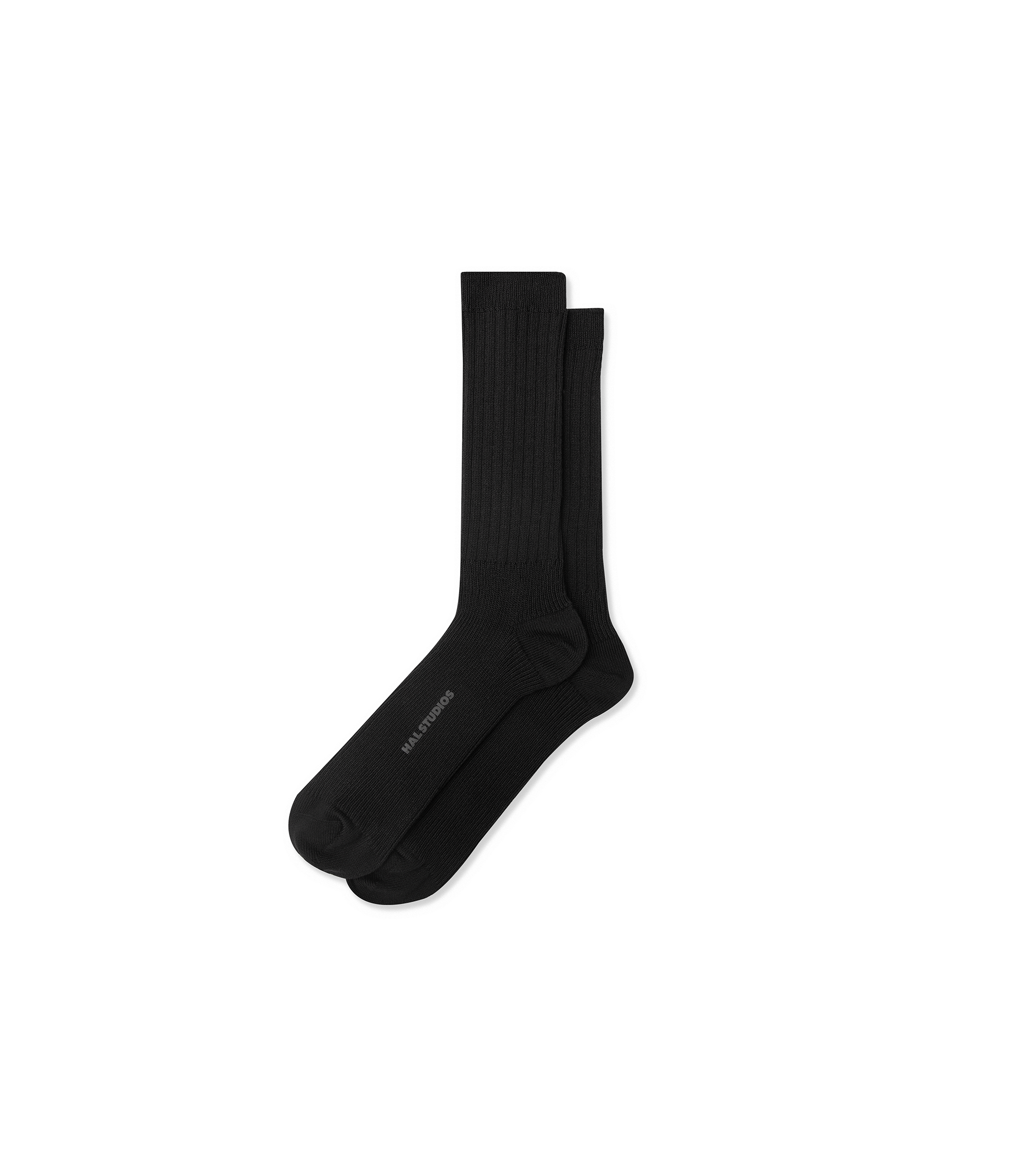 HEAVY GAUGE STUDIO SOCKS - BLACK