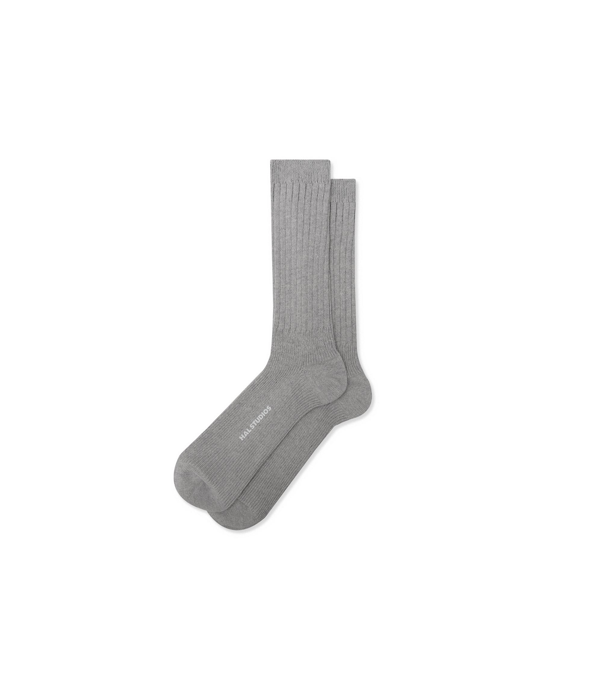 HEAVY GAUGE STUDIO SOCKS - HEATHER GREY