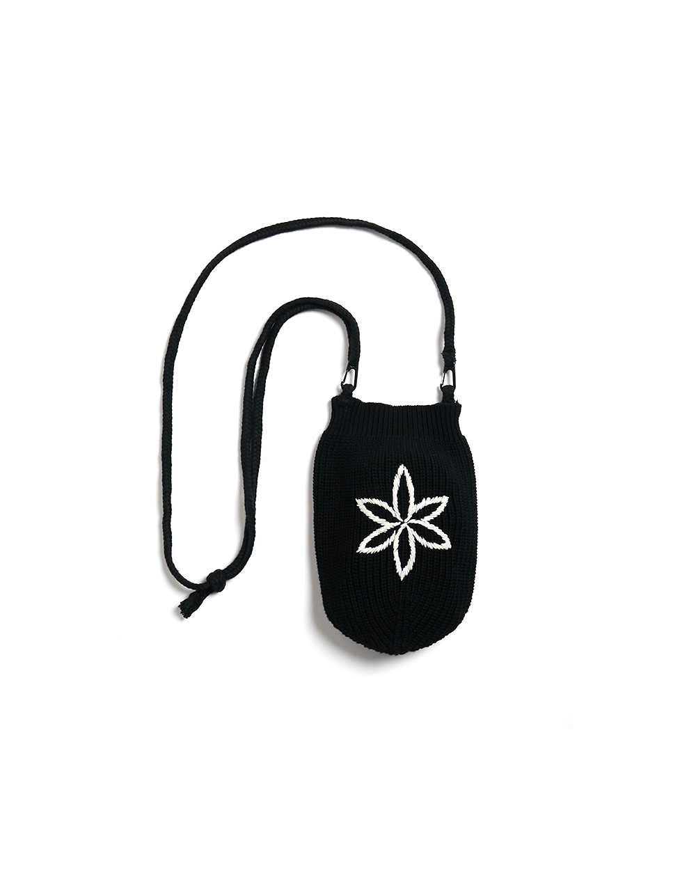 Trellis Pouch - Black / Ecru