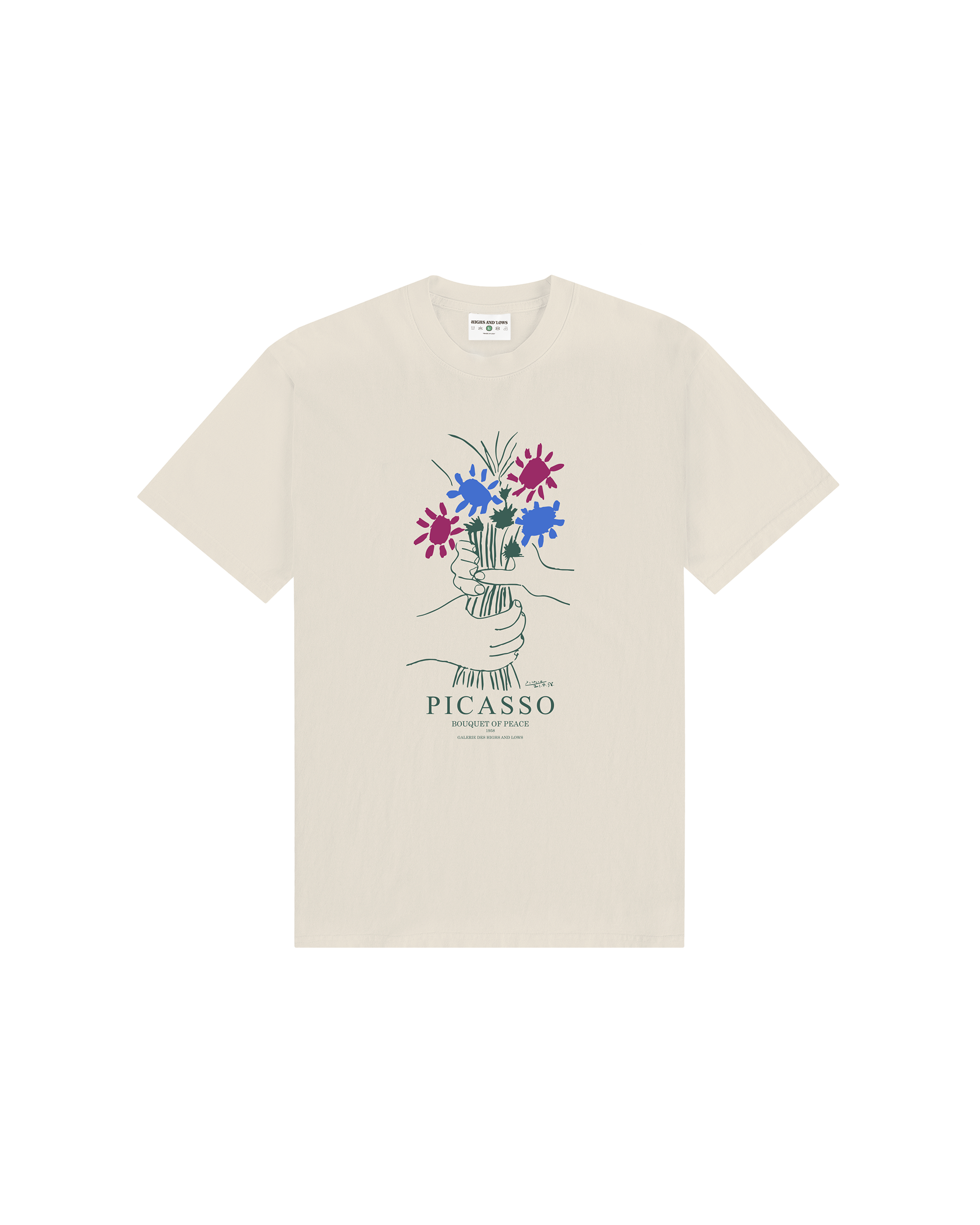 Bouquet of Peace T-shirt - Crème
