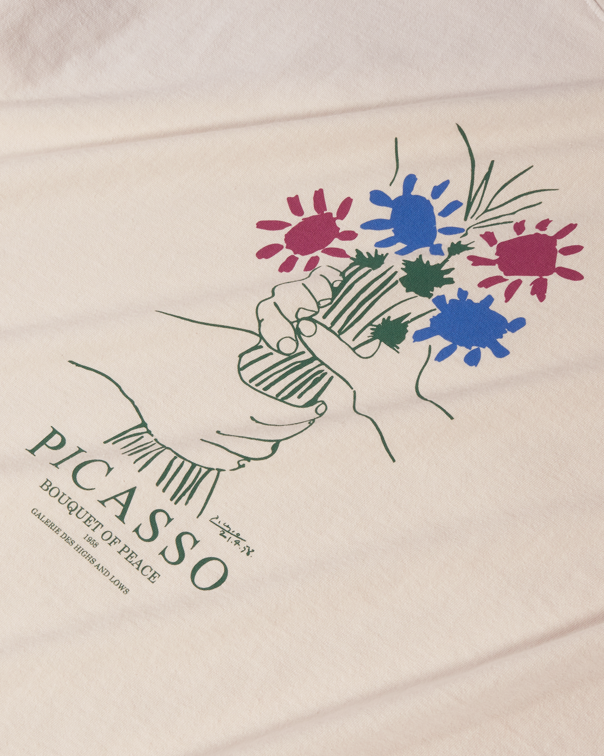 Bouquet of Peace T-shirt - Crème