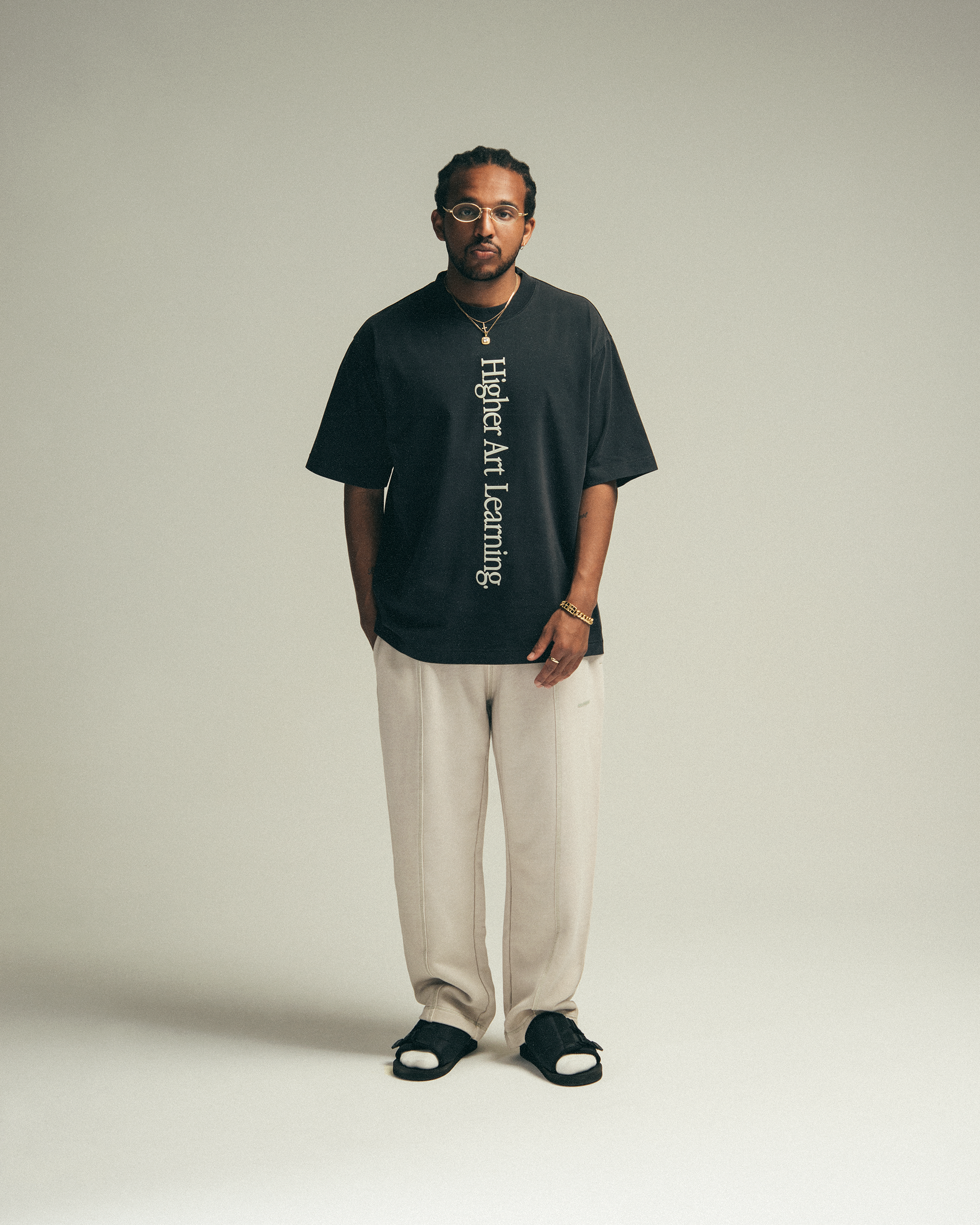 HIGHER ART LEARNING T-SHIRT - BLACK