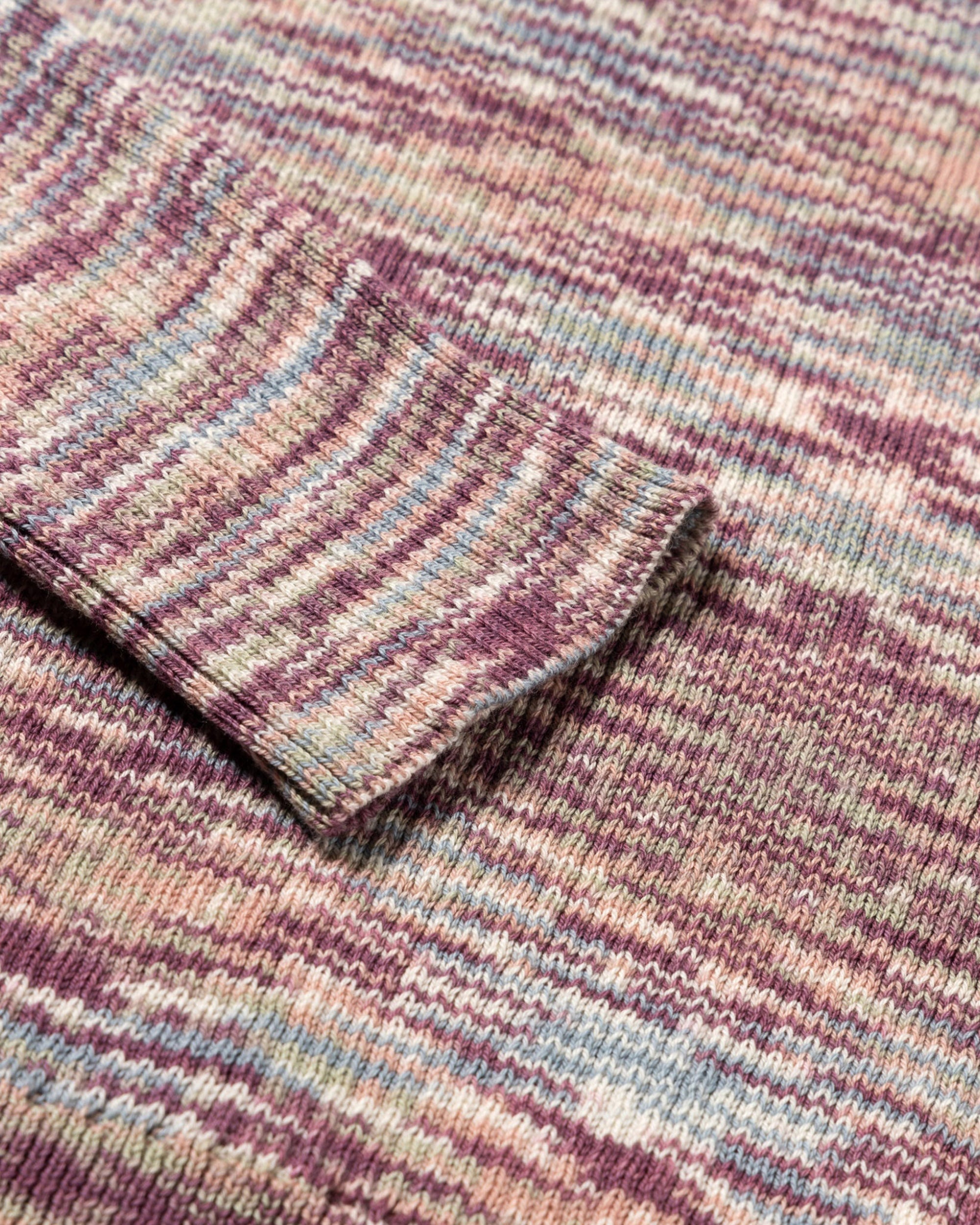 Holey Shrunken Space Dye Knit - Lilac