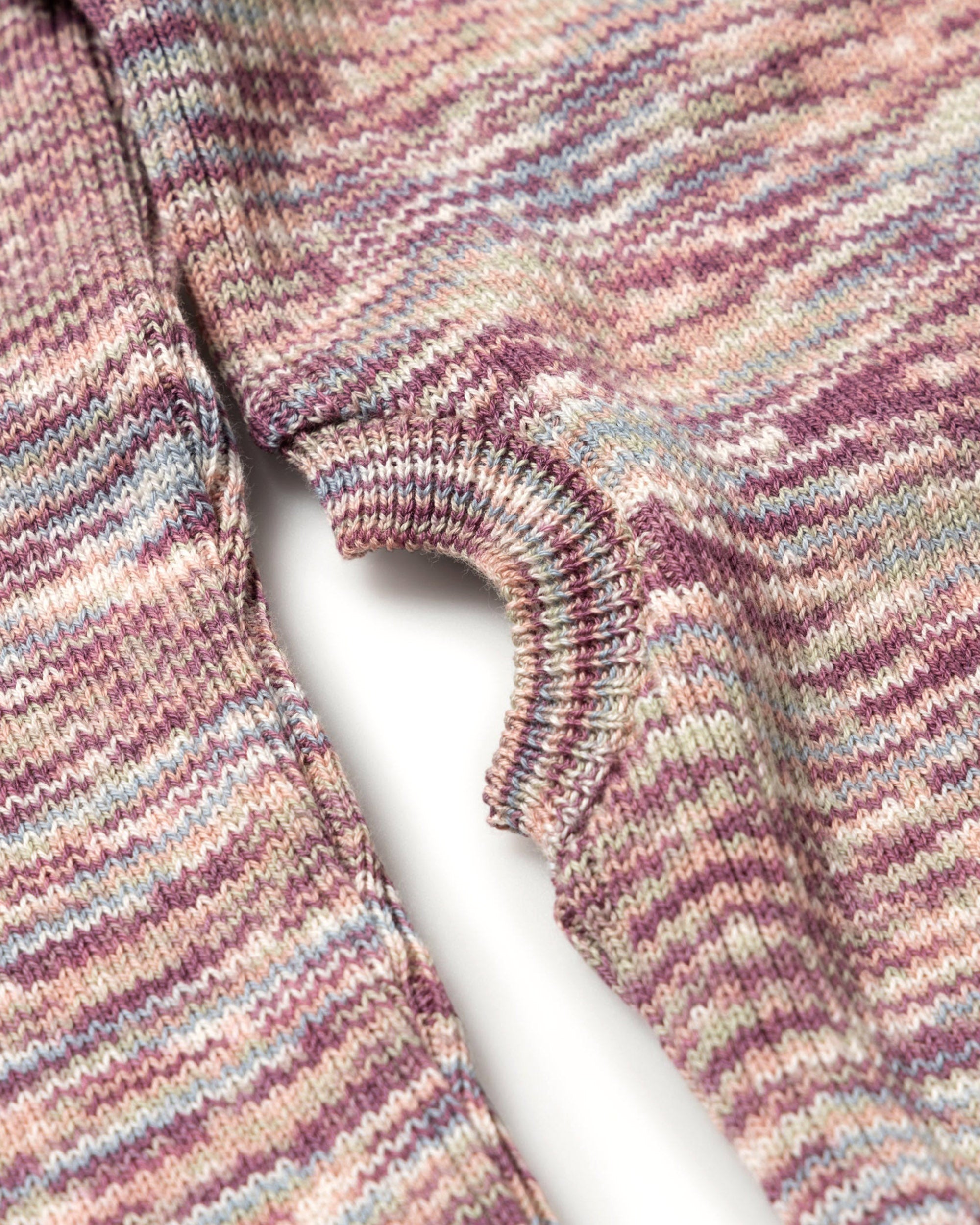 Holey Shrunken Space Dye Knit - Lilac
