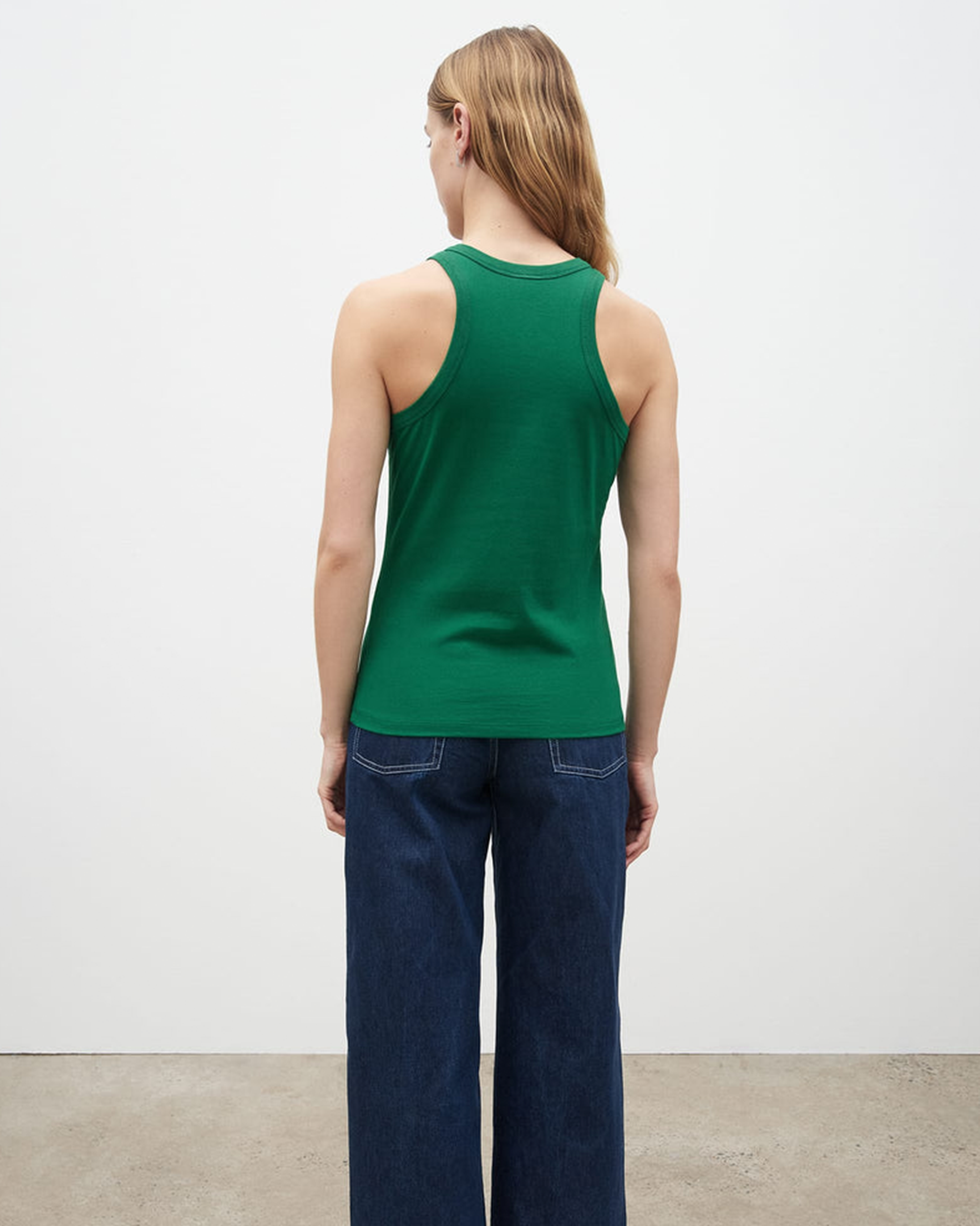 Racer Back Singlet - Evergreen