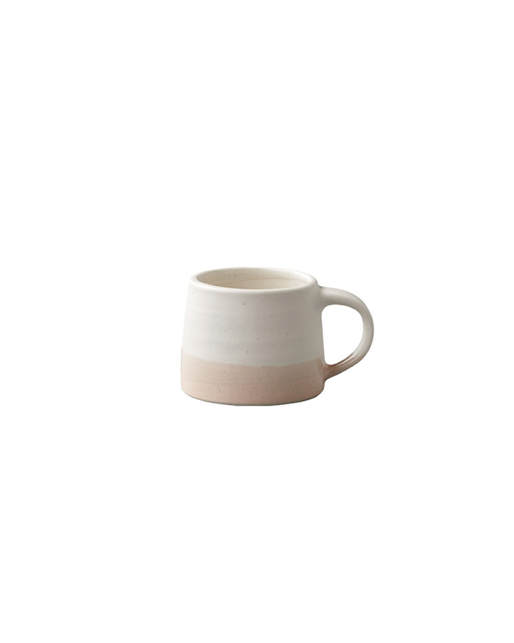 SCS-S03 Mug 110ml - White / Pink Beige