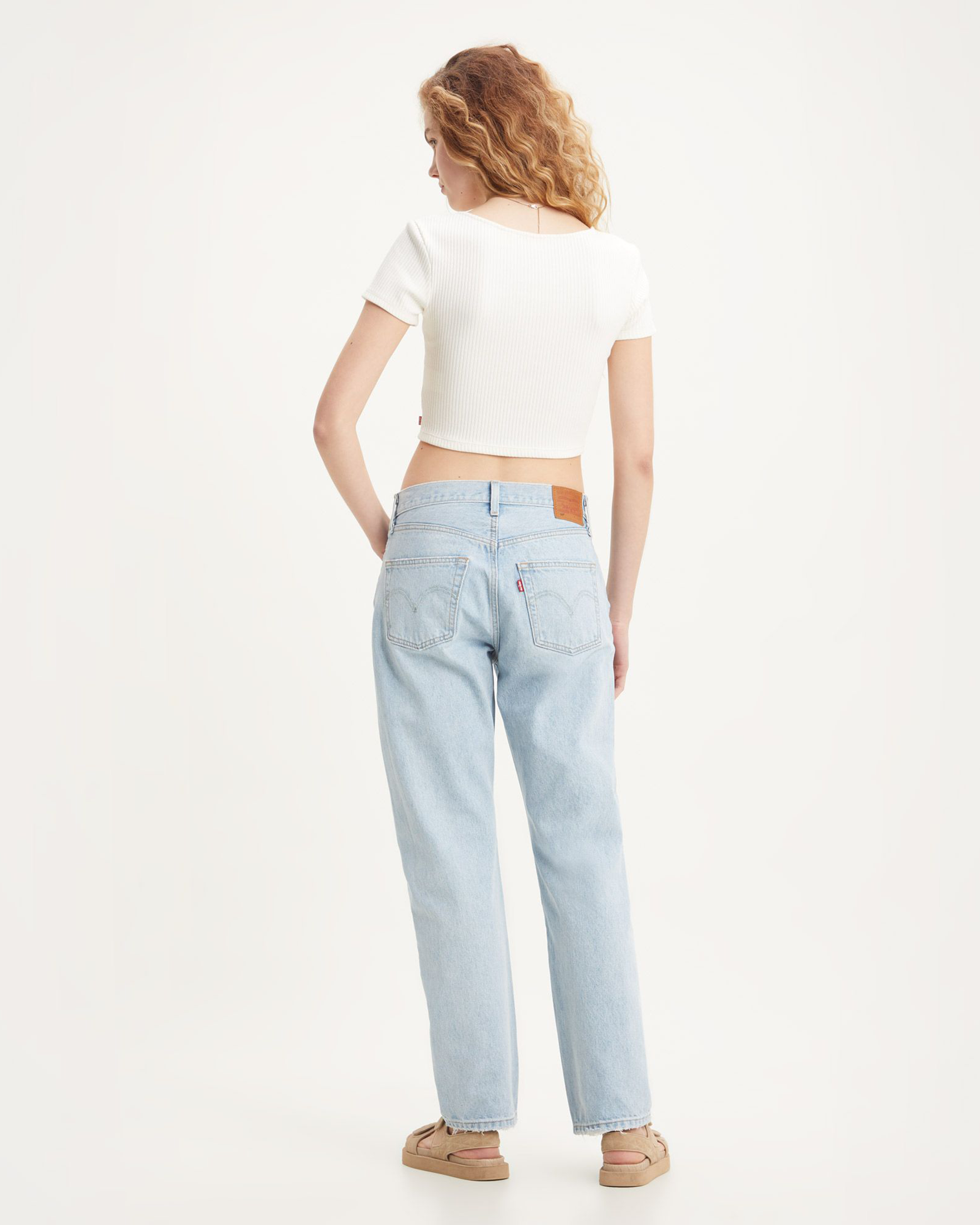 Womens 90s 501 Jeans - Light indigo / Worn In
