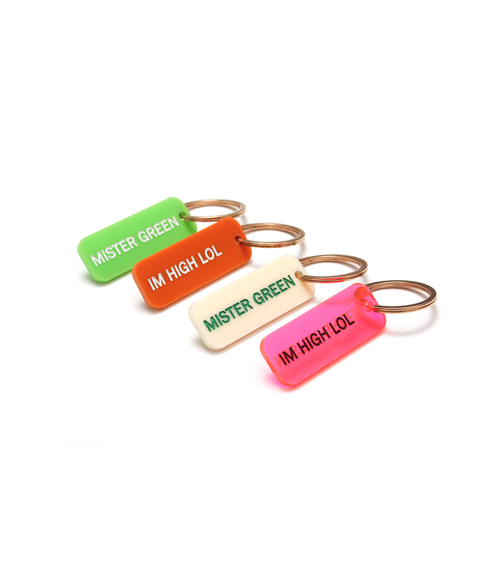 I'm High LOL Keytag - Green
