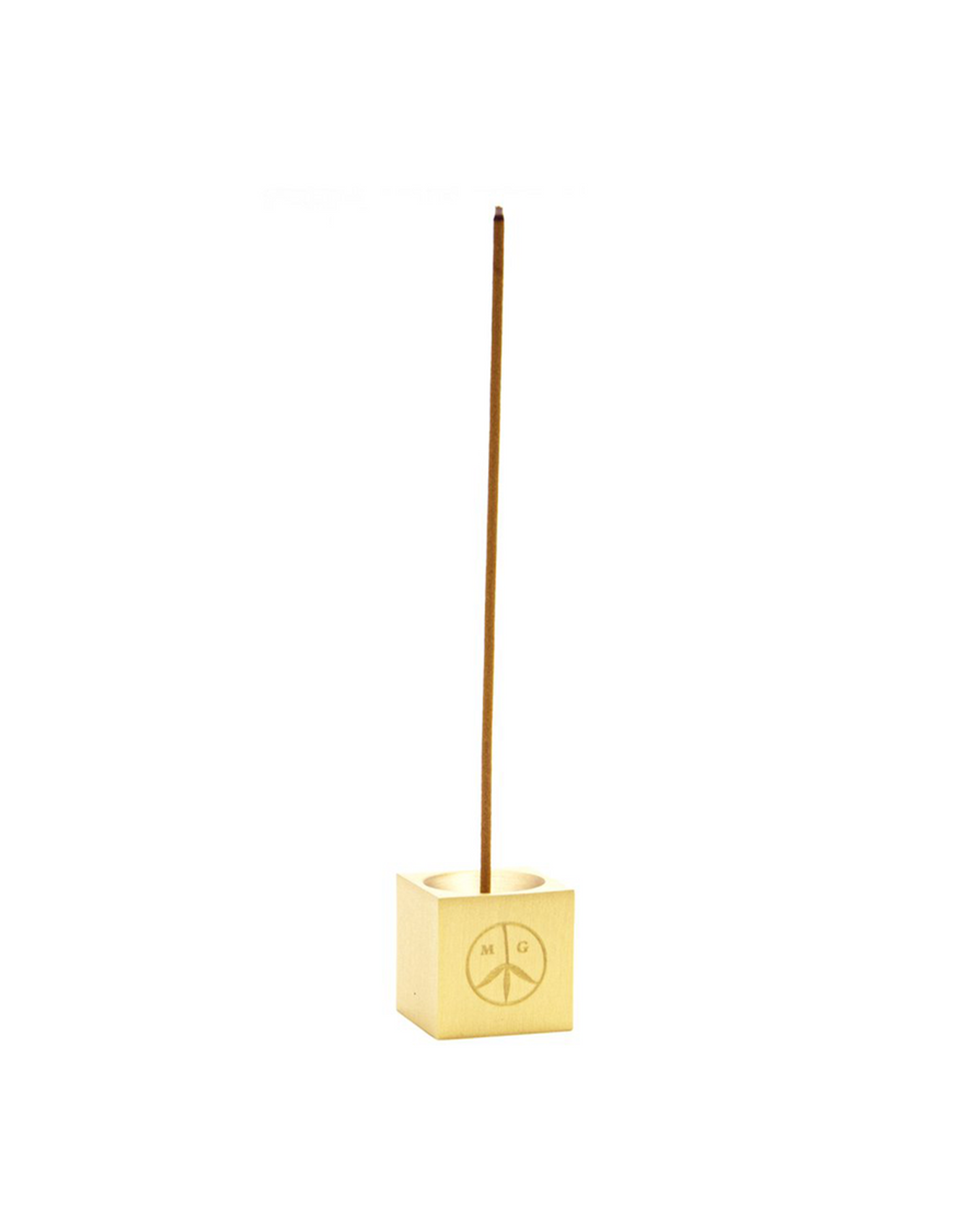 Cube Incense Burner - Heavy Brass