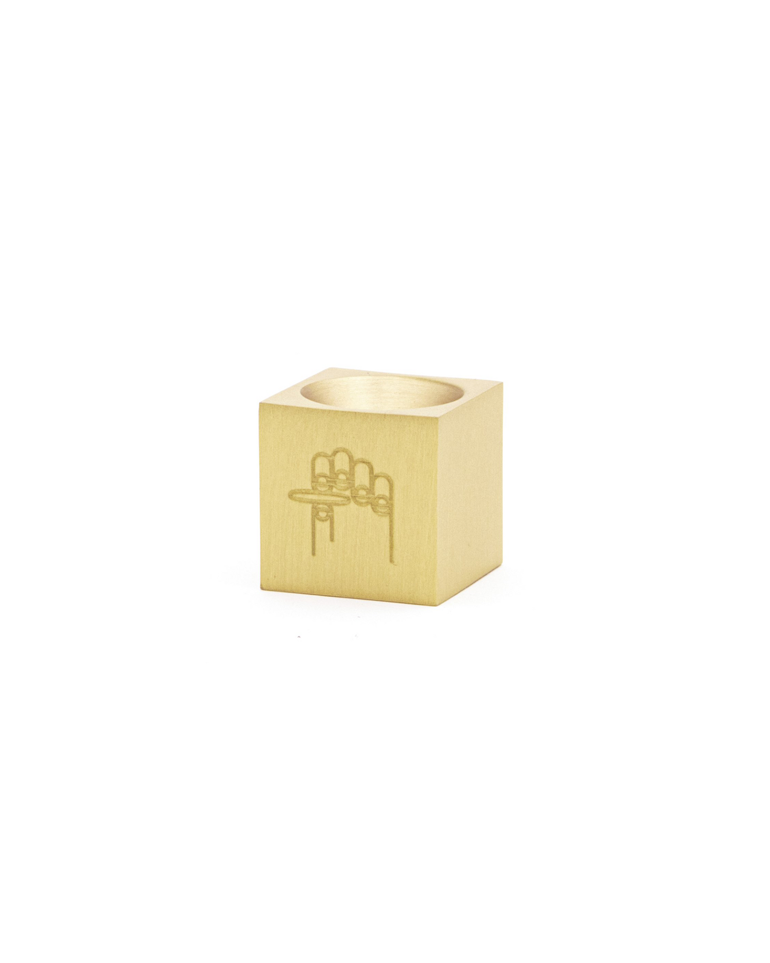 Cube Incense Burner - Heavy Brass