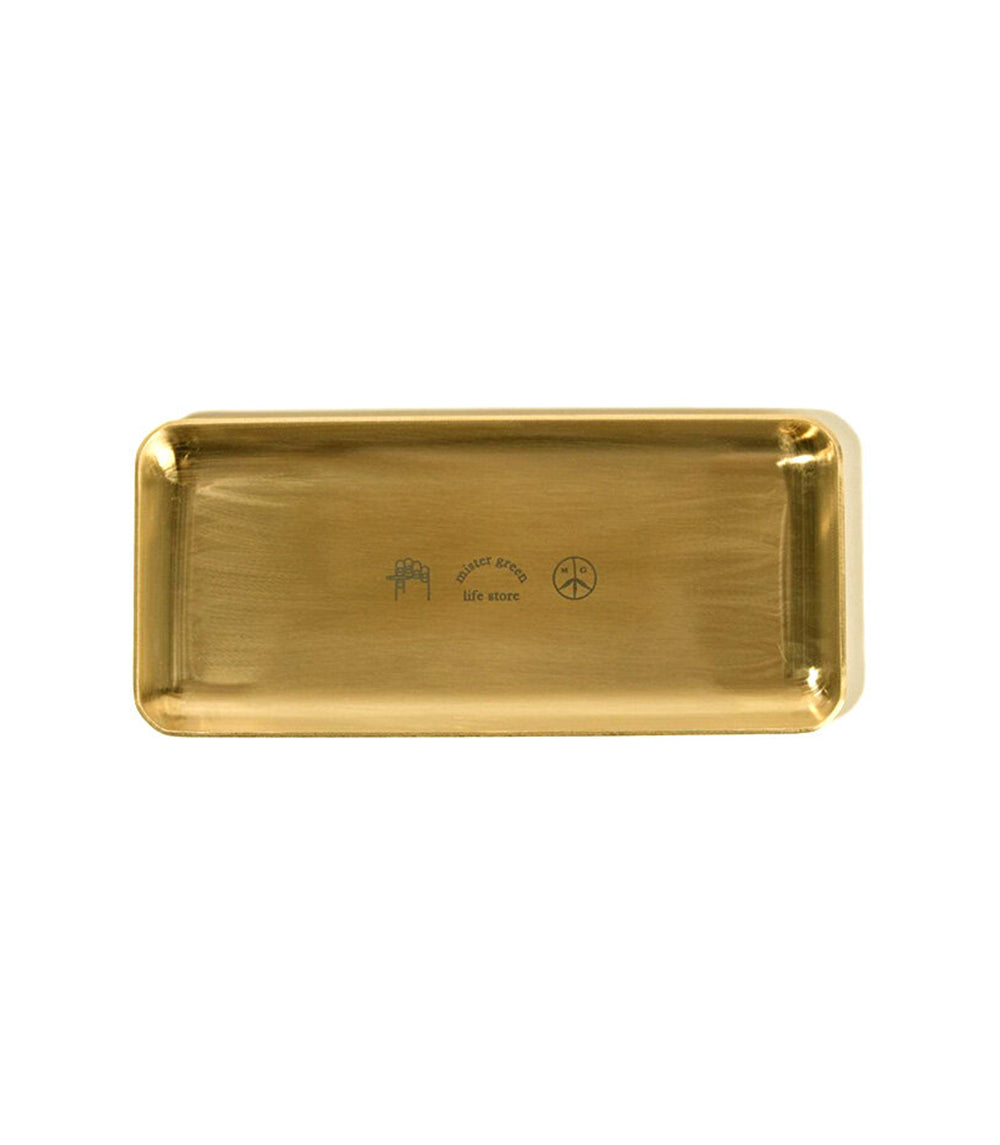 Logo Brass Rolling Tray