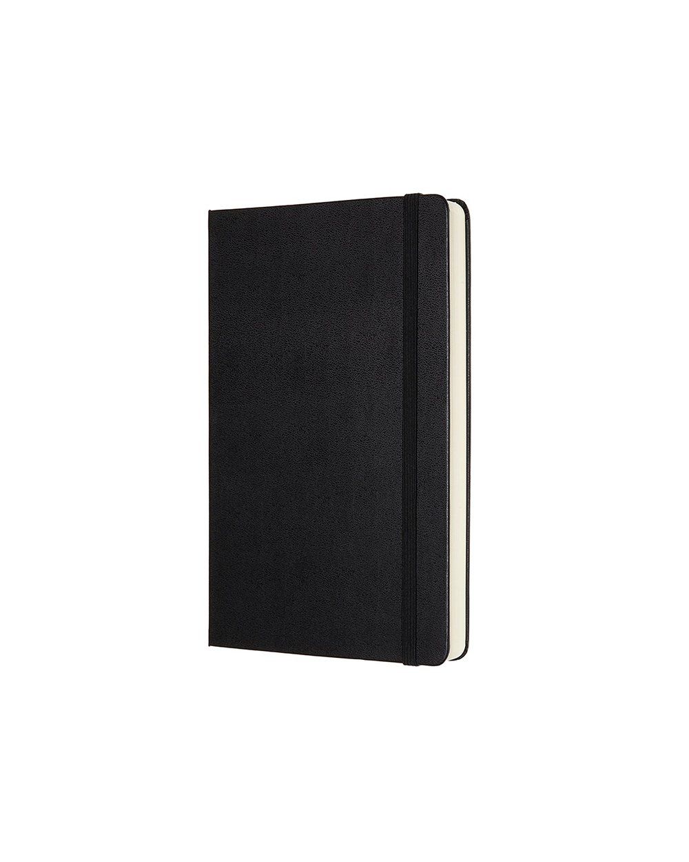 Hardcover Large Plain Expanded Notebook - Black