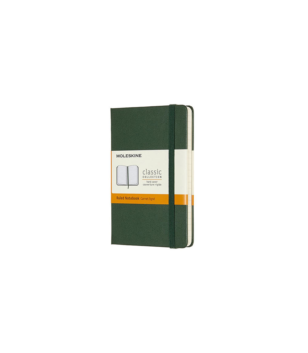 Hardcover Ruled Pocket Notebook - Myrtle Green