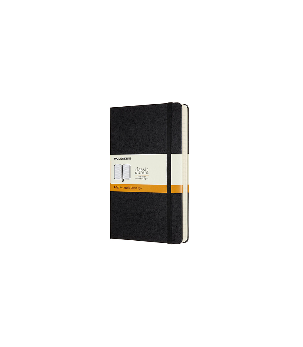 Hardcover Ruled Pocket Notebook - Black