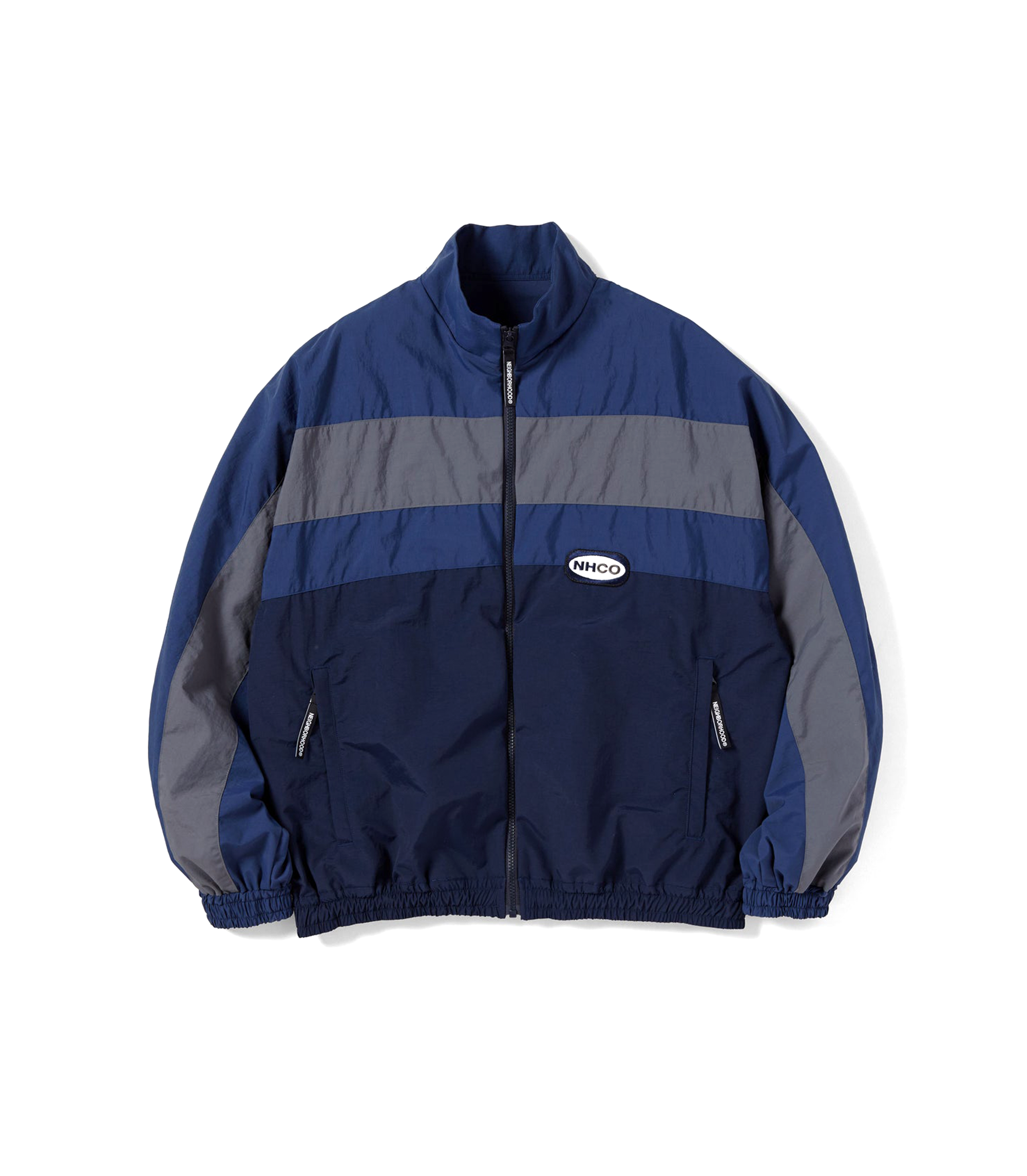 Woven Nylon Track Jacket - Navy