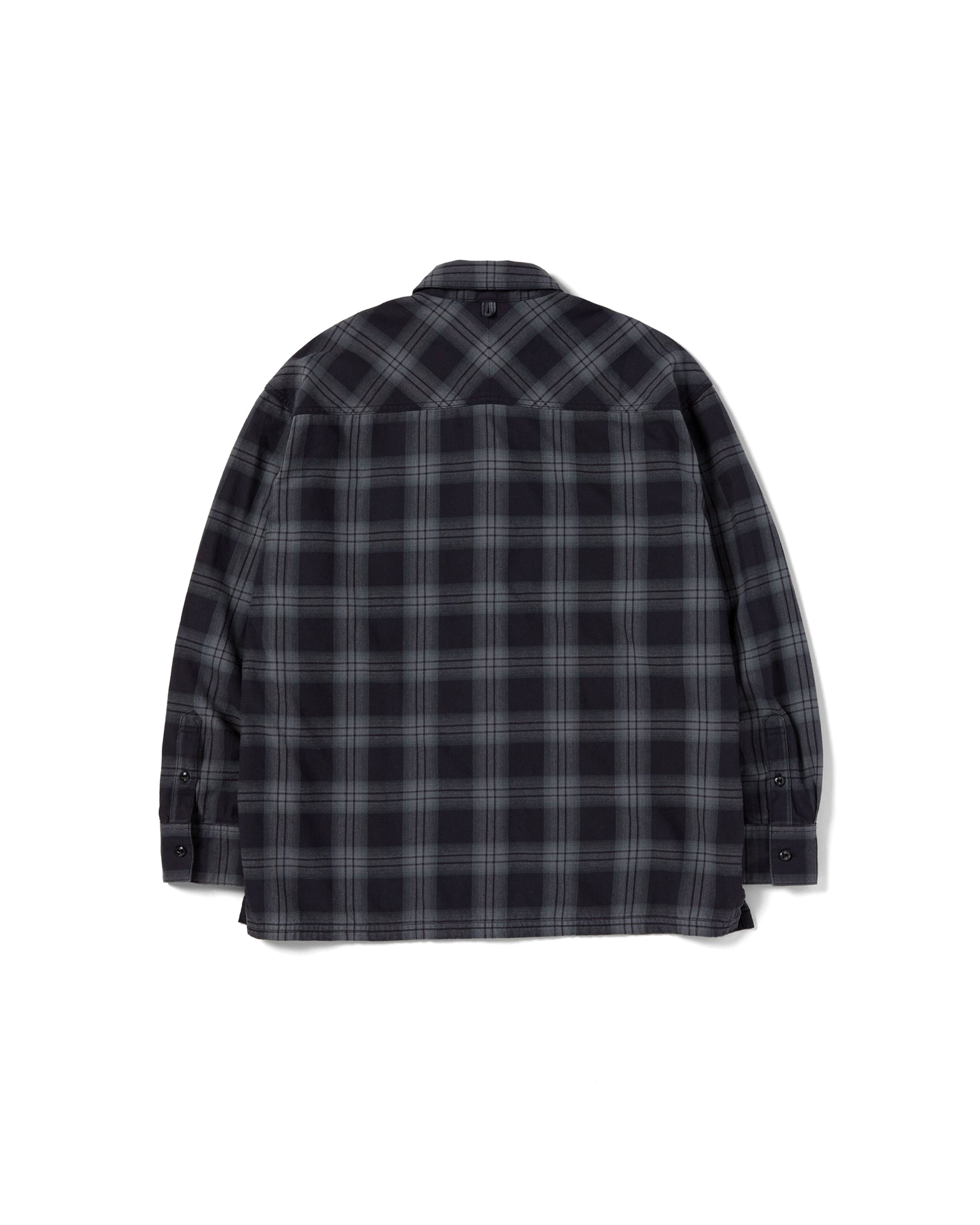 Nel Check Flannel Shirt - Gray