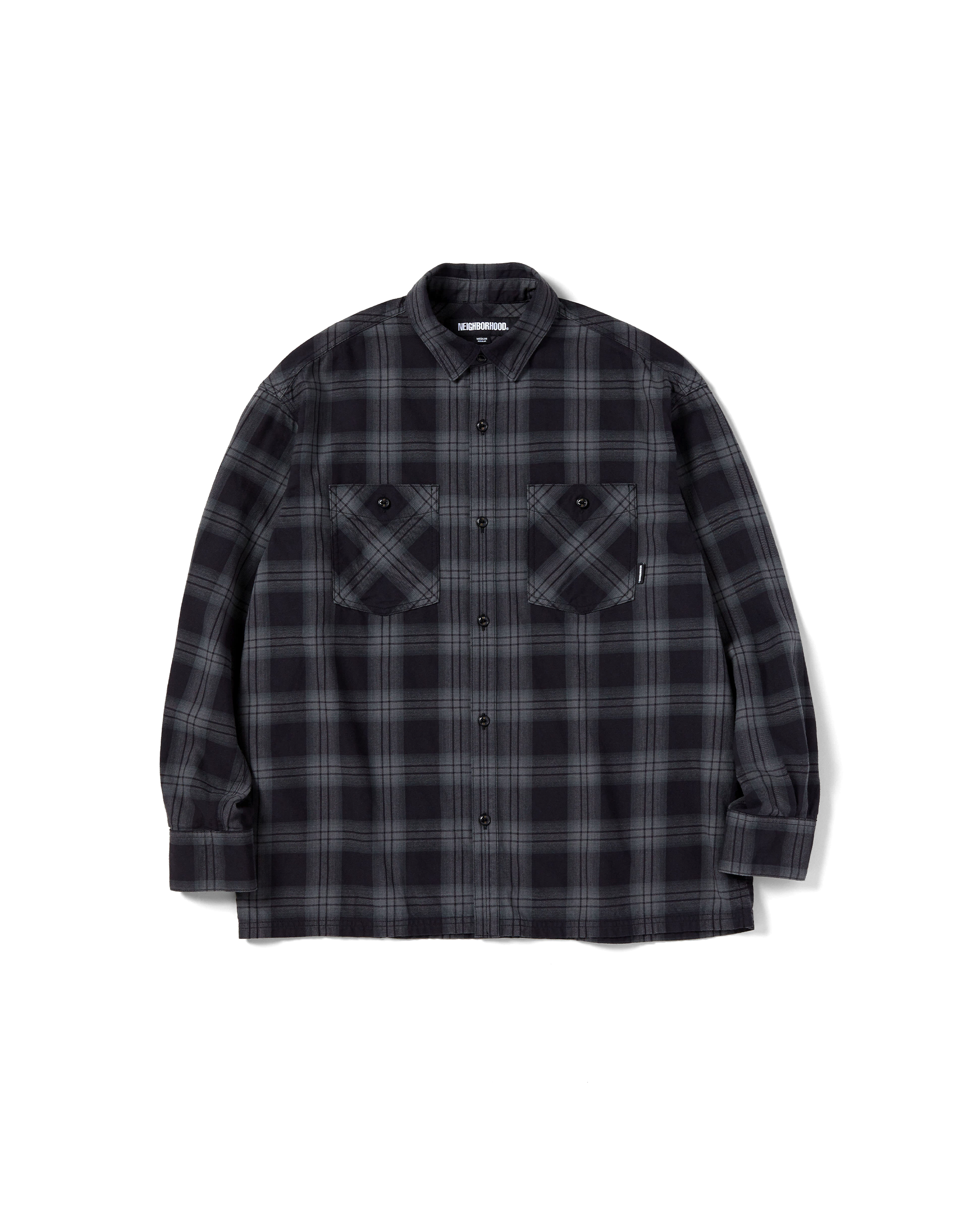Nel Check Flannel Shirt - Gray