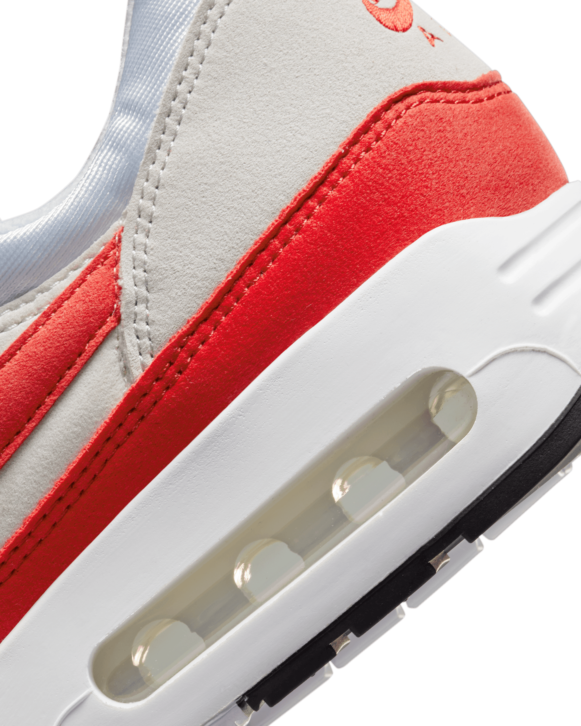 Air Max 1 '86 Premium - White / University Red / Light Neutral Gray