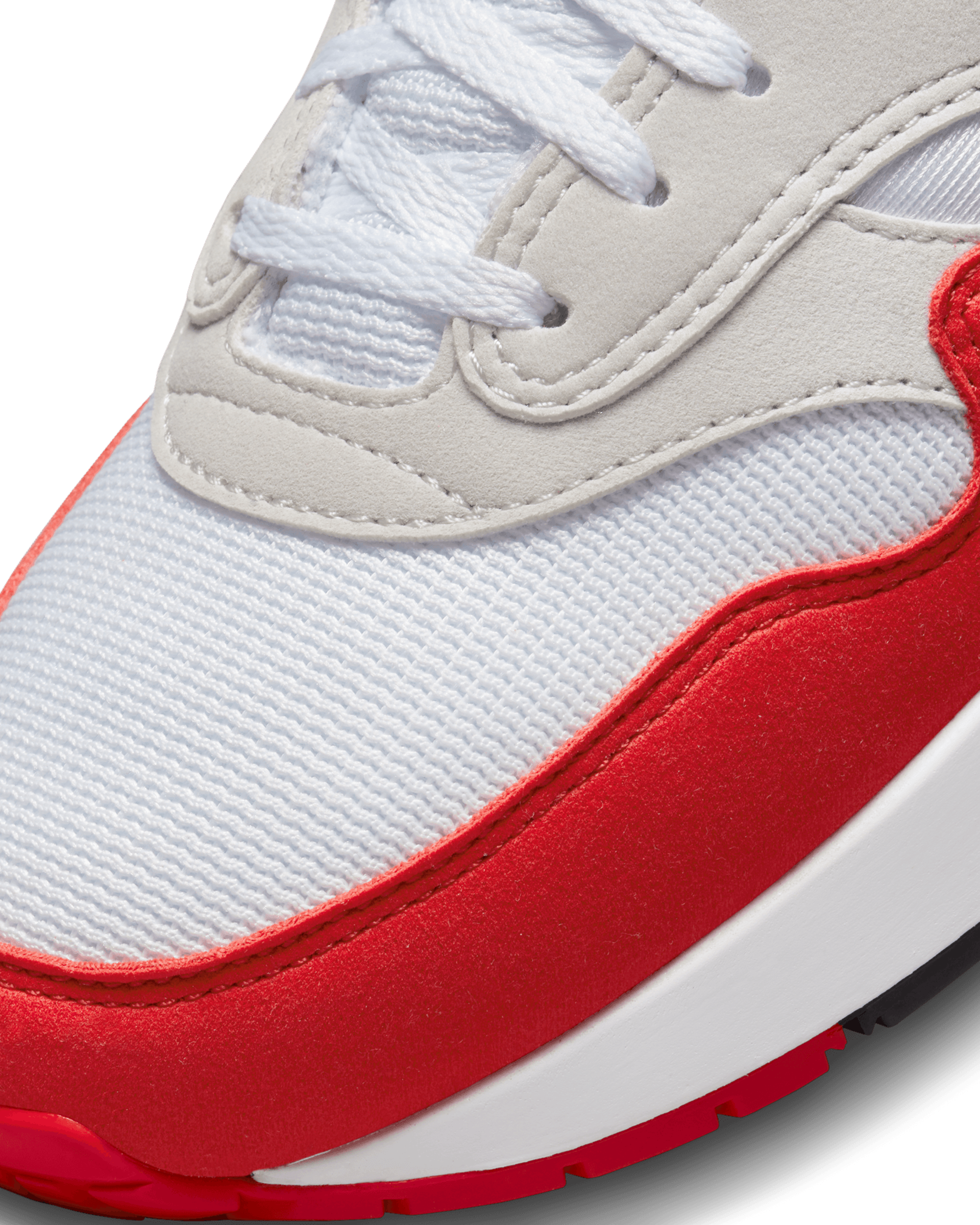 Air Max 1 '86 Premium - White / University Red / Light Neutral Gray