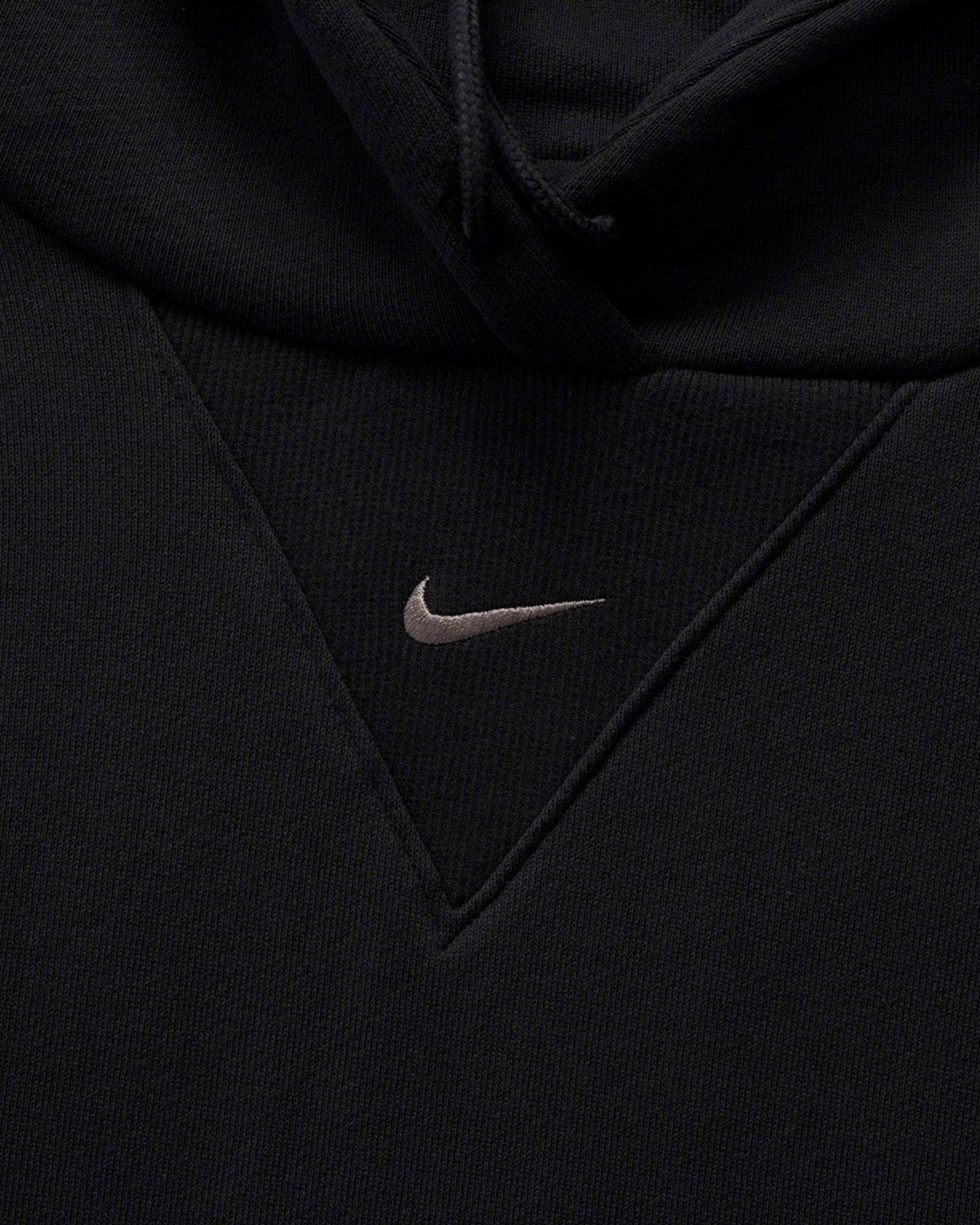 Womens NSW Oversized French Terry Hoodie - Black / Flat Pewter
