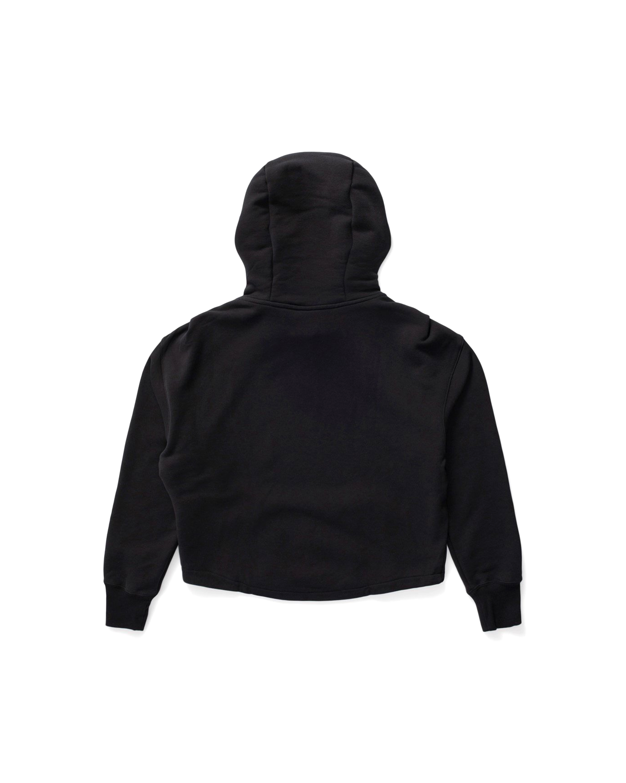 Womens NSW Oversized French Terry Hoodie - Black / Flat Pewter