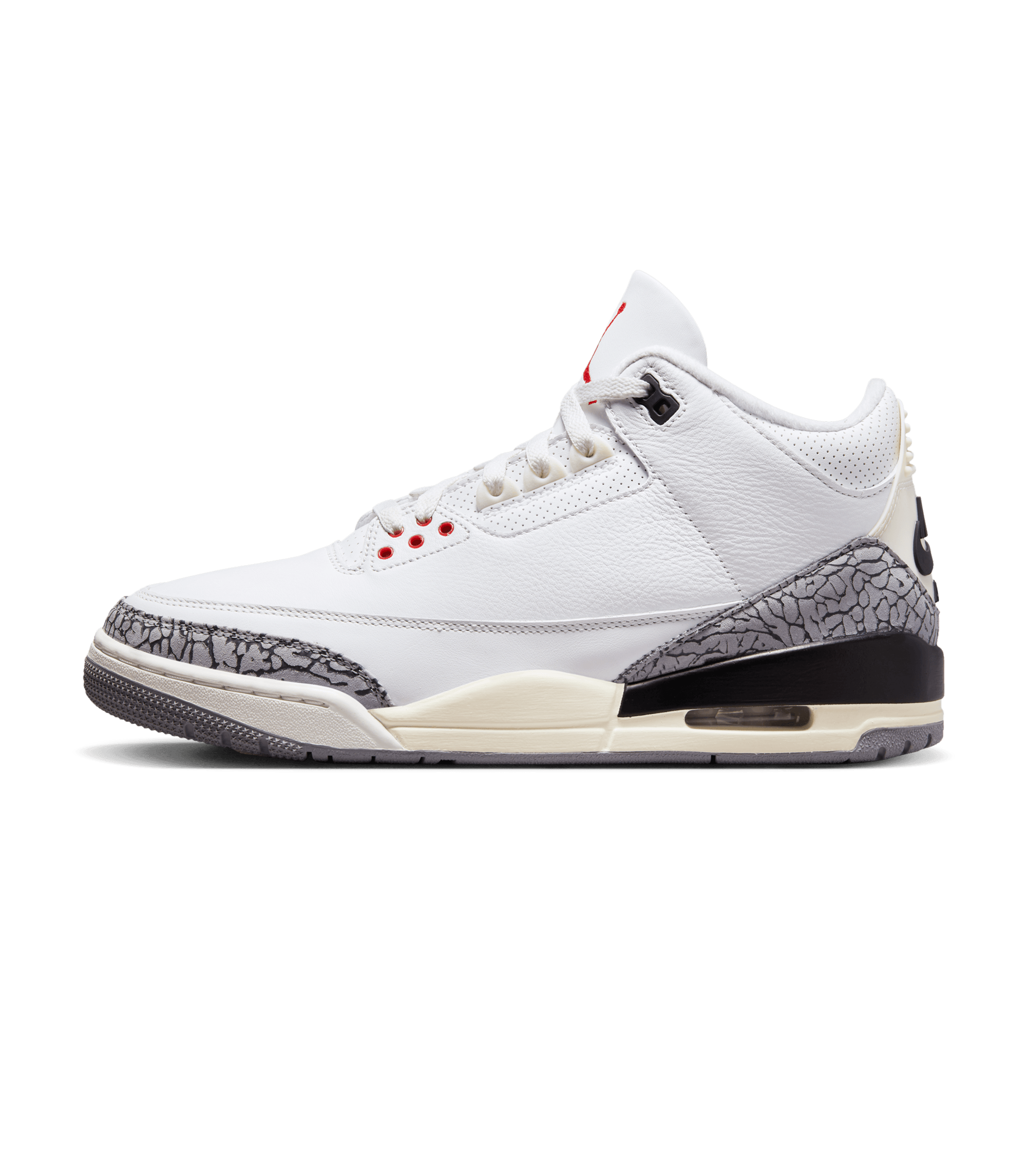 Air Jordan 3 Retro - Summit White / Fire Red / Black Cement Gray