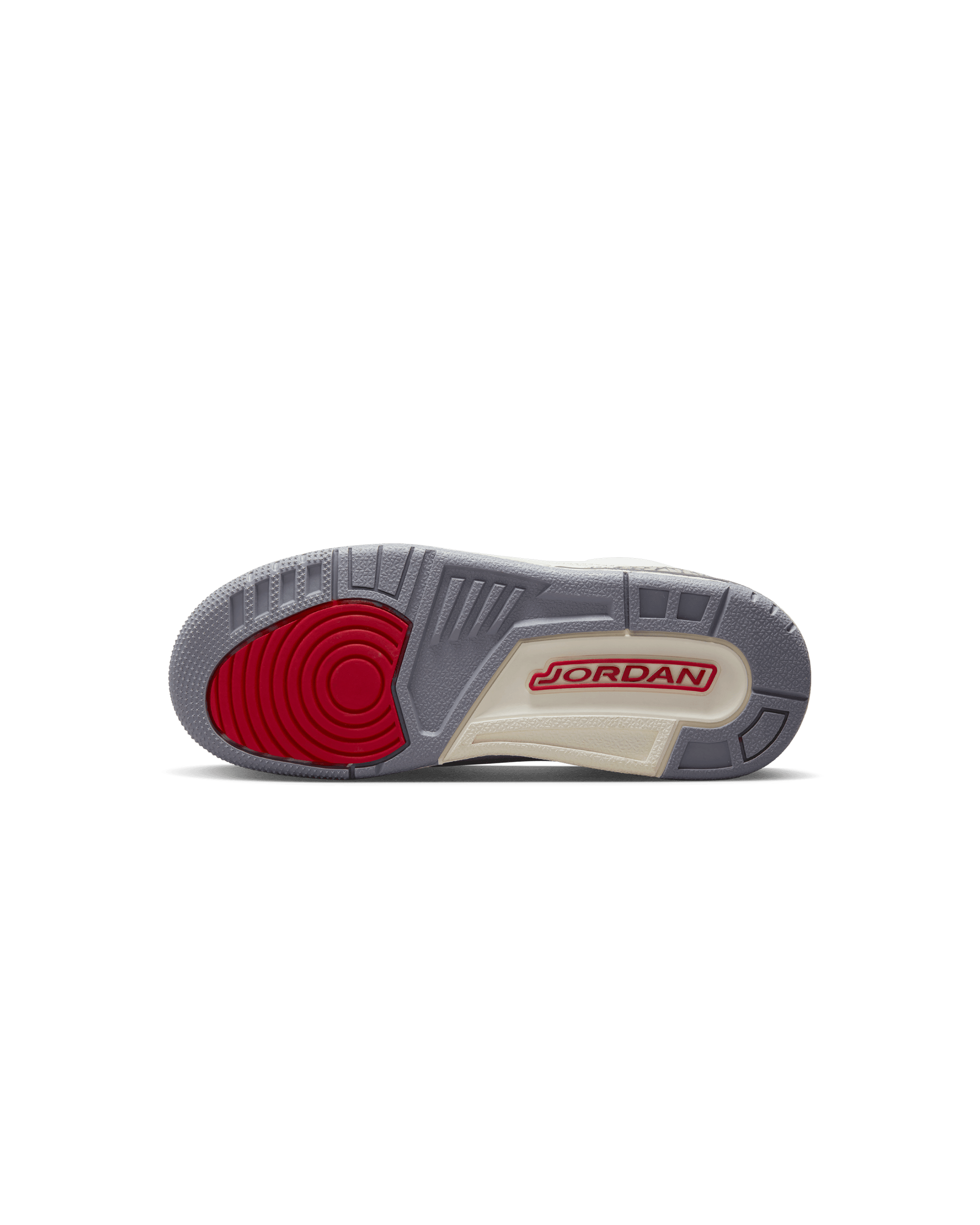 Air Jordan 3 Retro (GS) - Summit White / Fire Red / Black Cement Gray