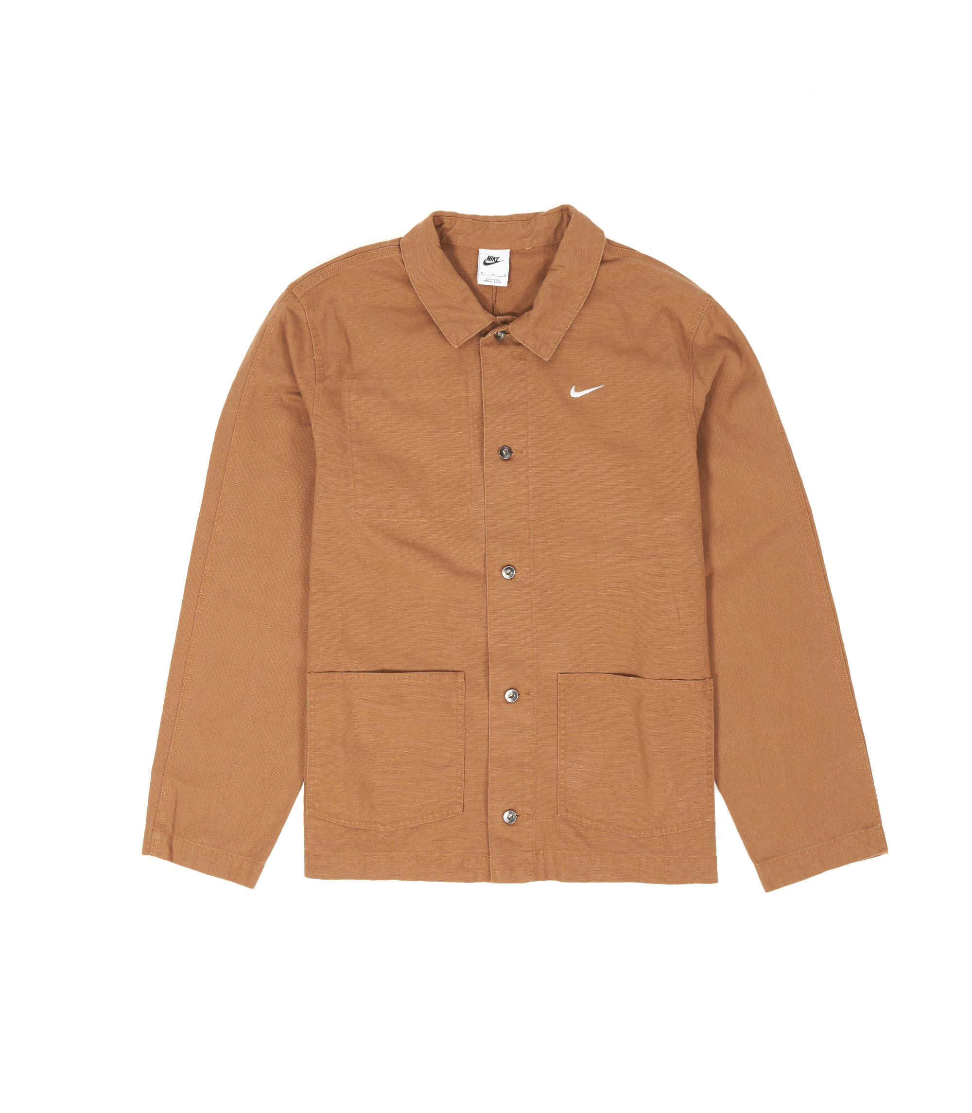 Life Unlined Chore Coat - Ale Brown / White