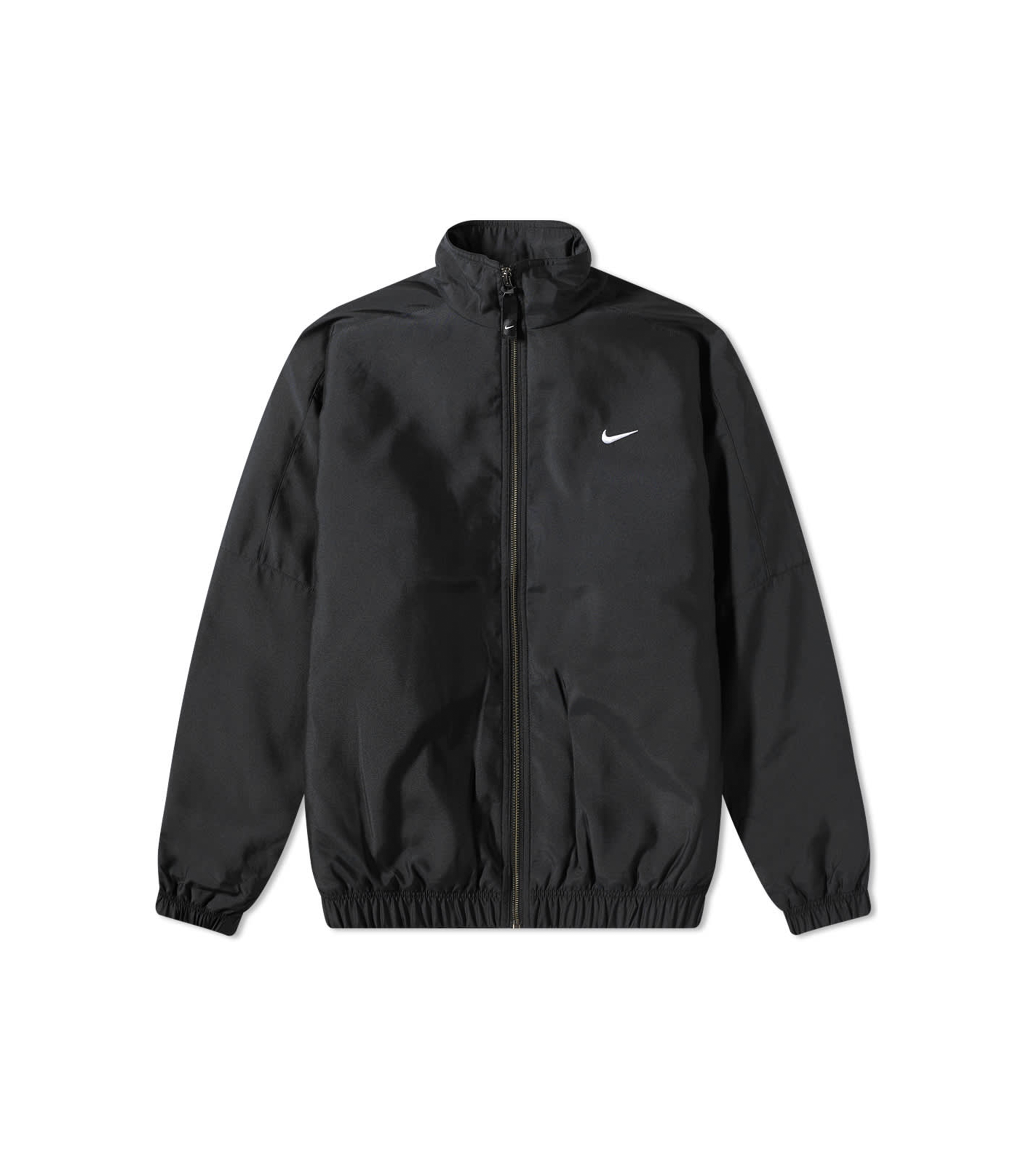 Solo Swoosh Satin Bomber Jacket - Black / White