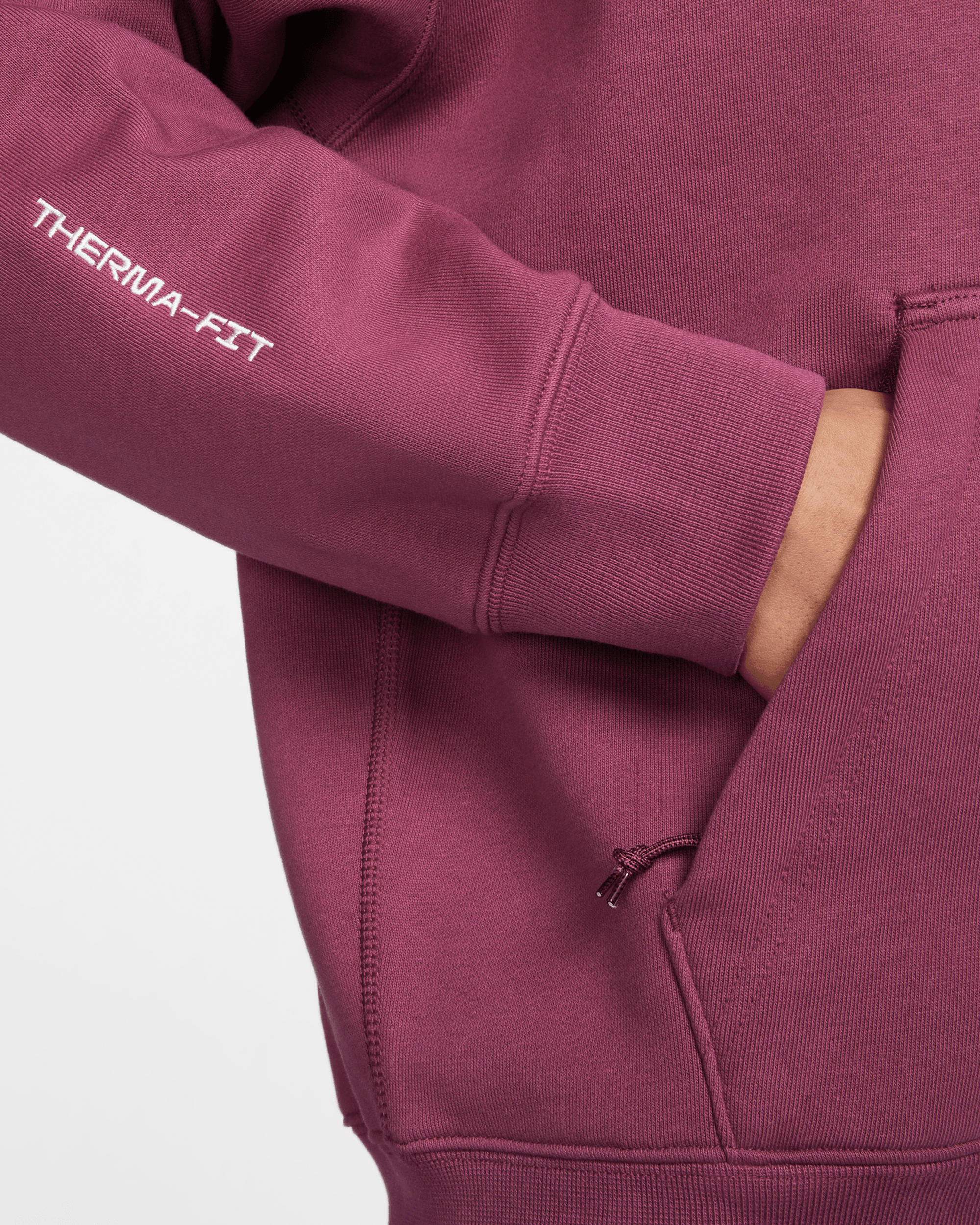 Therma-Fit Fleece Hoodie - Rosewood / Black / Summit White
