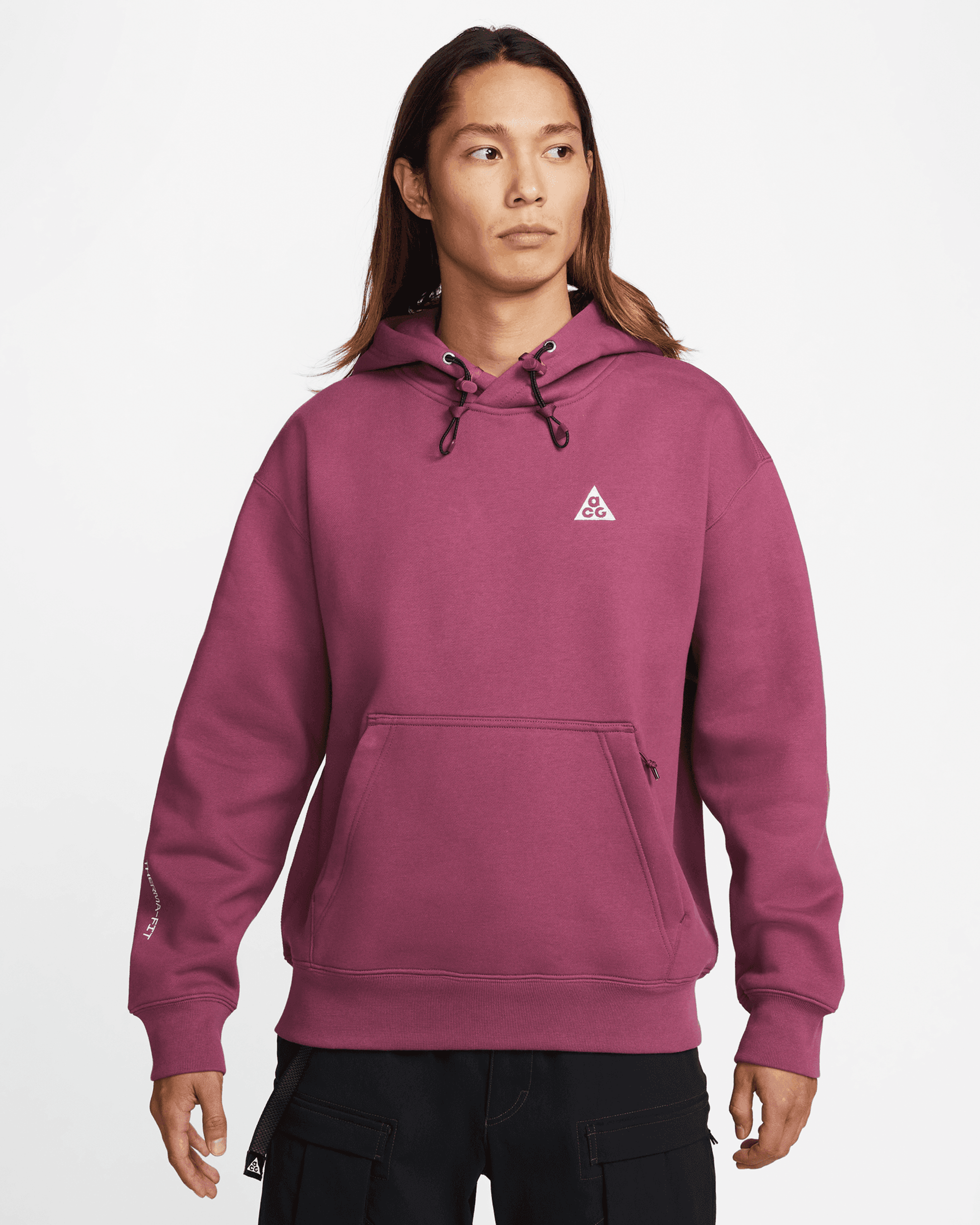 Therma-Fit Fleece Hoodie - Rosewood / Black / Summit White