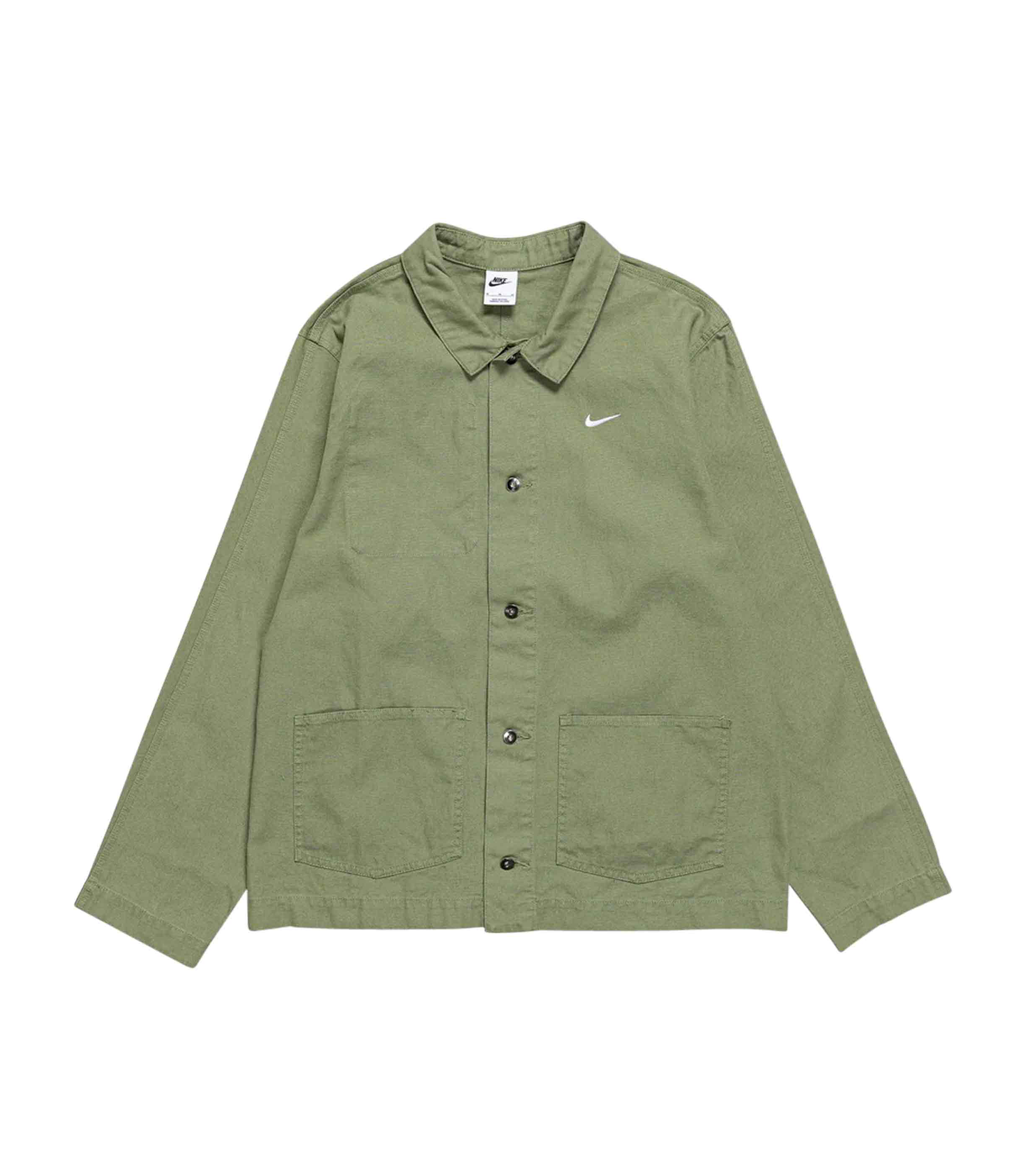 Life Unlined Chore Coat - Oil Green / White