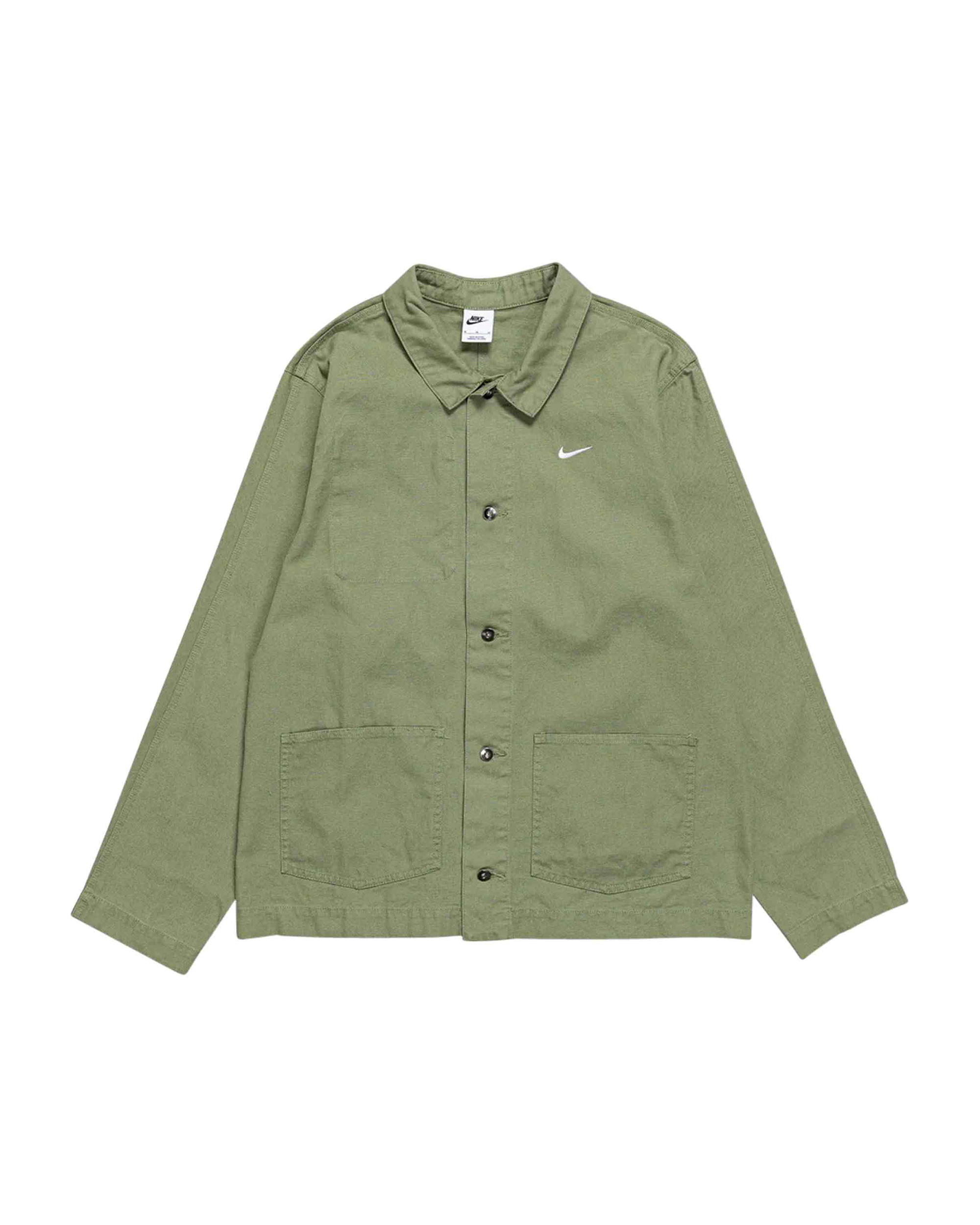 Life Unlined Chore Coat - Oil Green / White