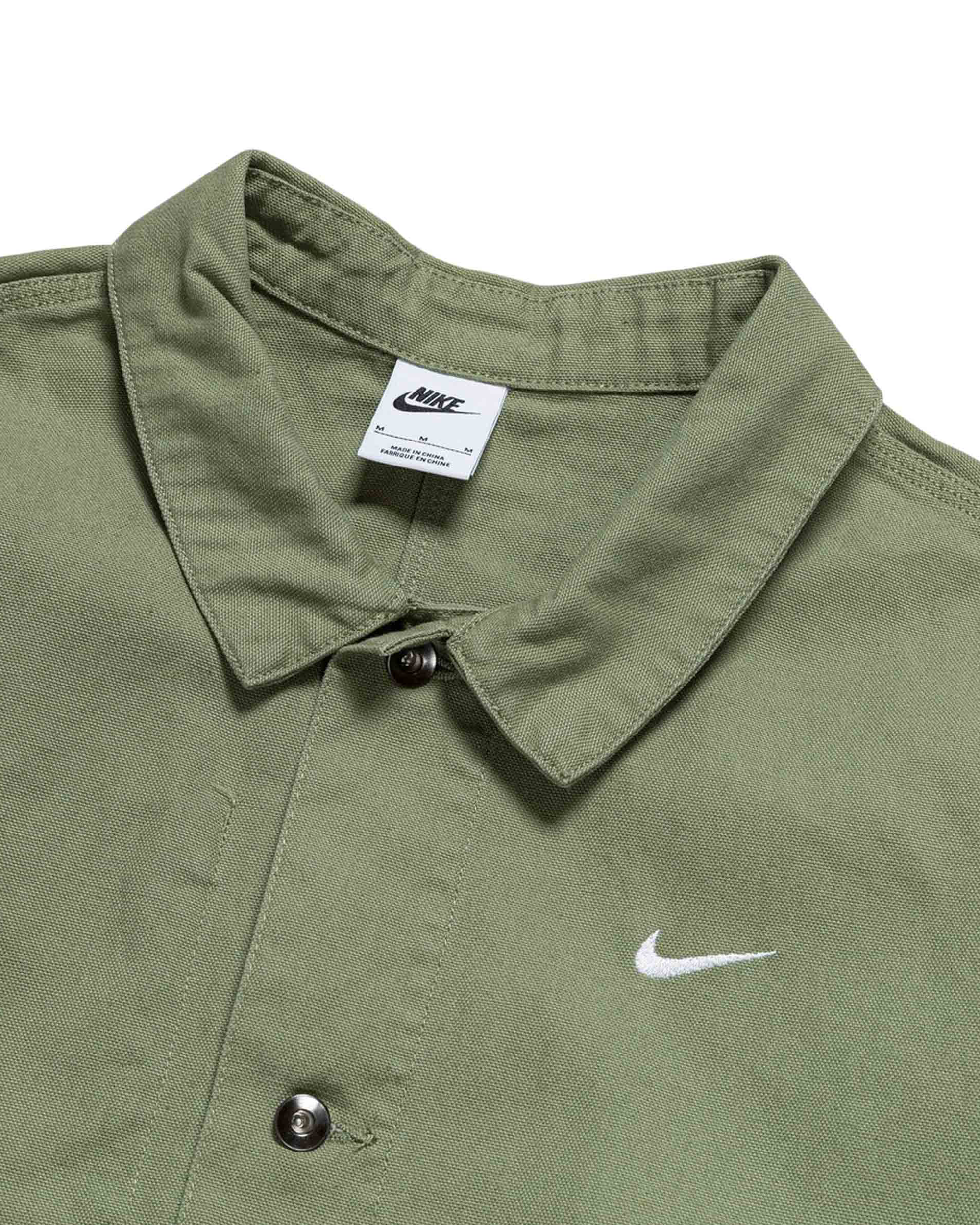 Life Unlined Chore Coat - Oil Green / White
