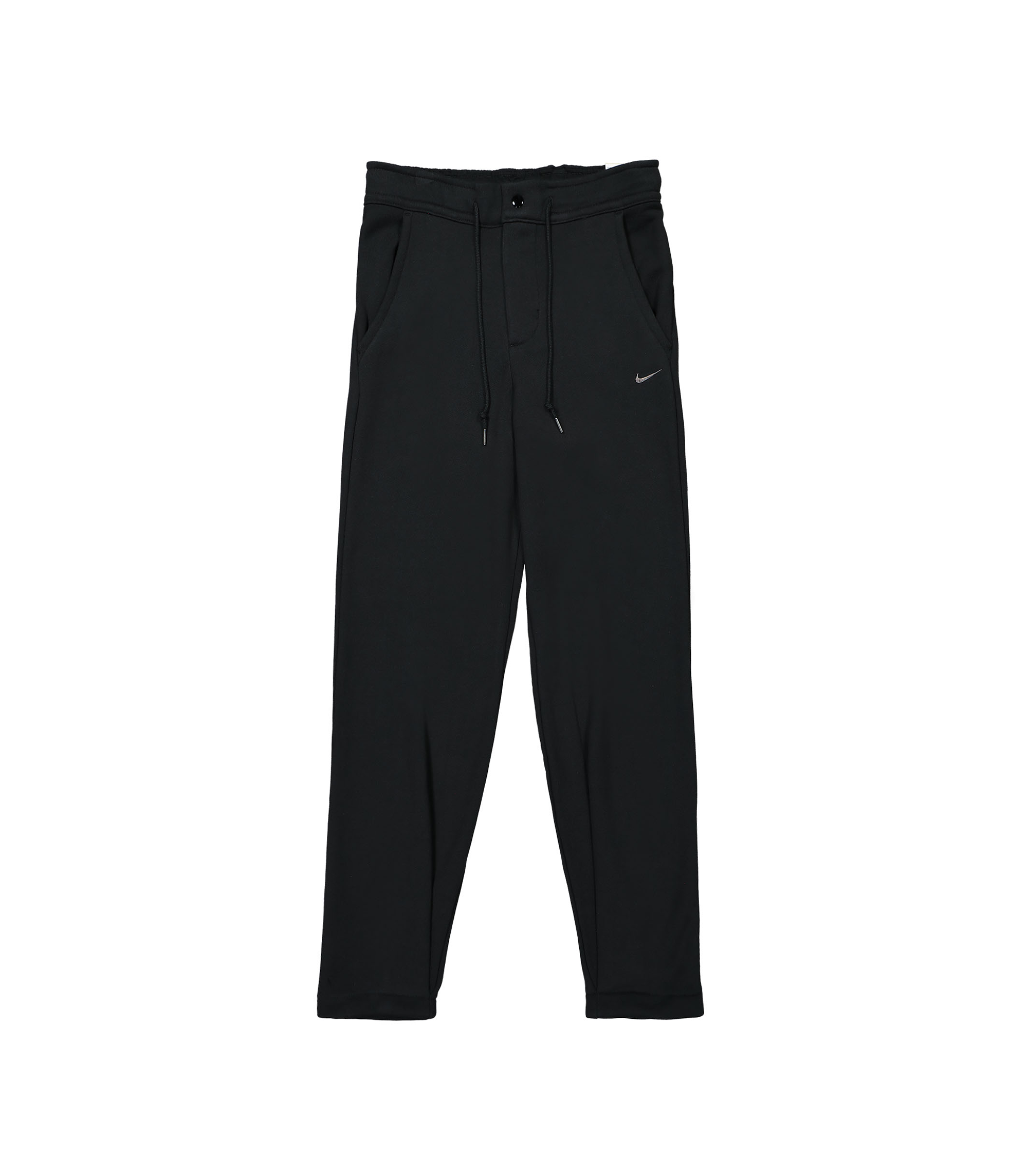 Womens High-Waisted Sweatpants - Black / Flat Pewter