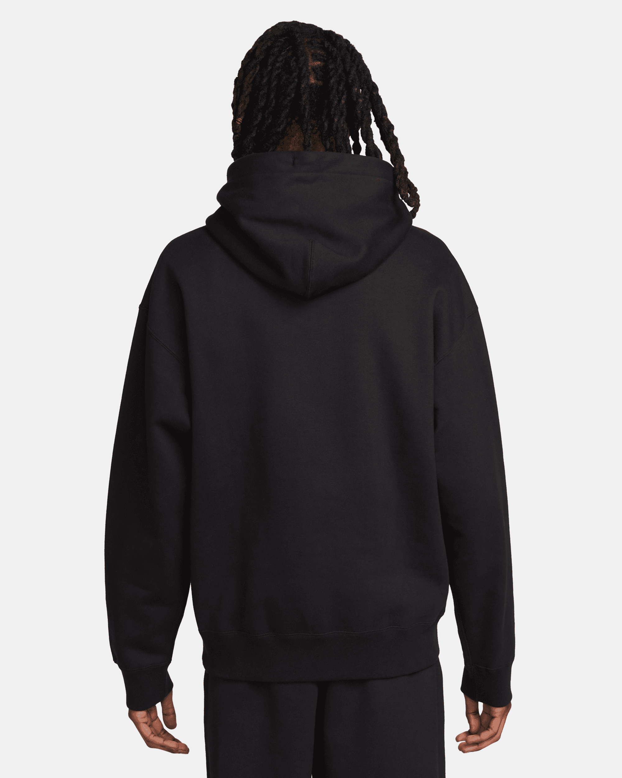 Solo Swoosh Hooded Sweatshirt - Black / White