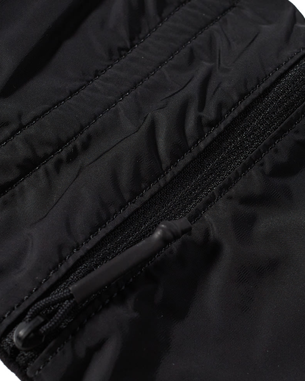 Fringe Double Pouch Bag - Black