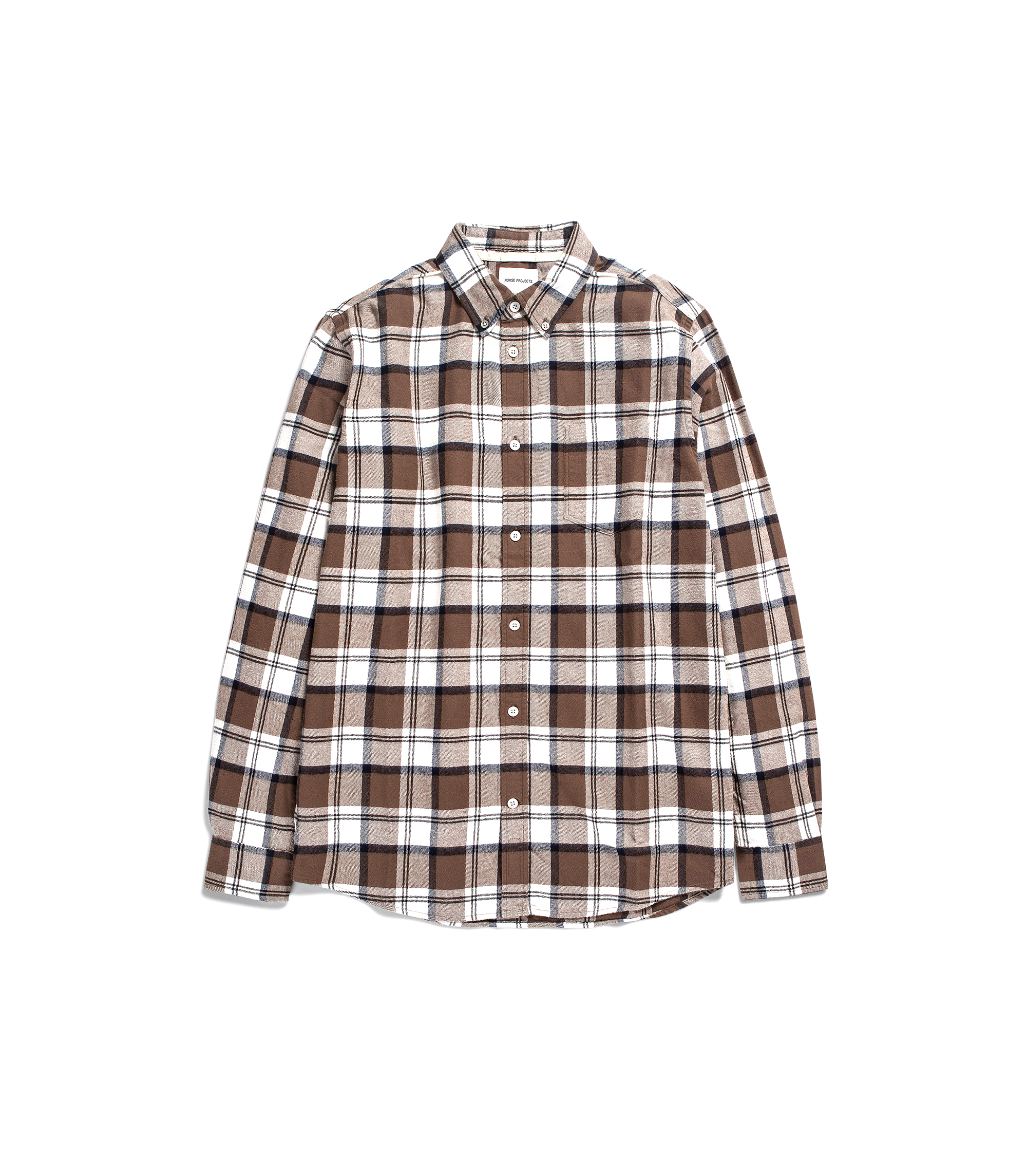 Anton Brushed Flannel Check - Taupe