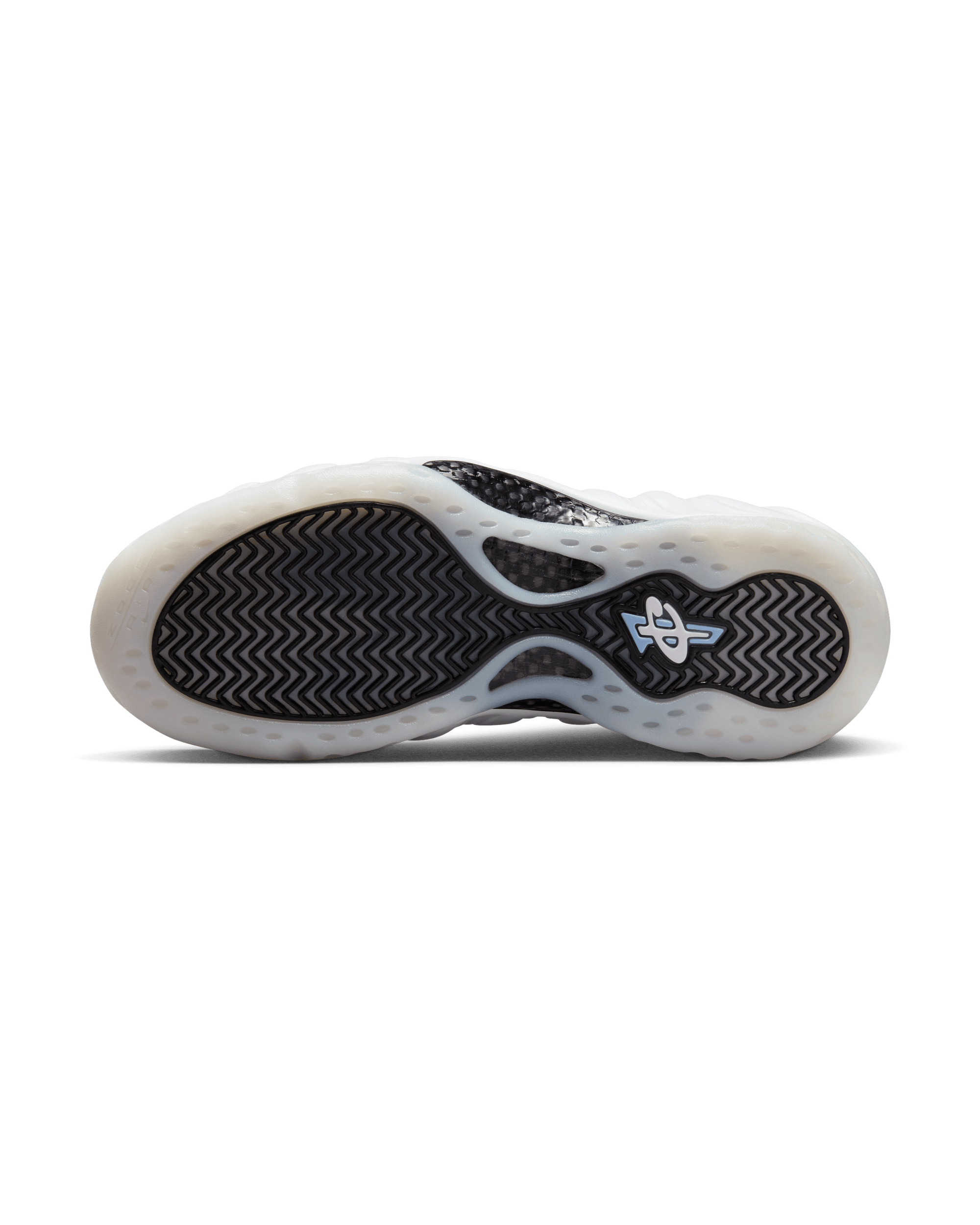 Air Foamposite 1 - White / Metallic Silver / Black Cobalt Bliss