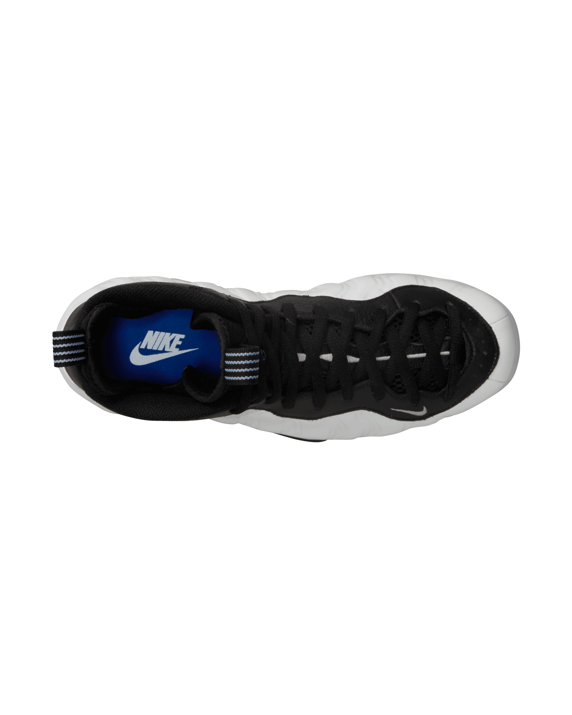 Air Foamposite 1 - White / Metallic Silver / Black Cobalt Bliss