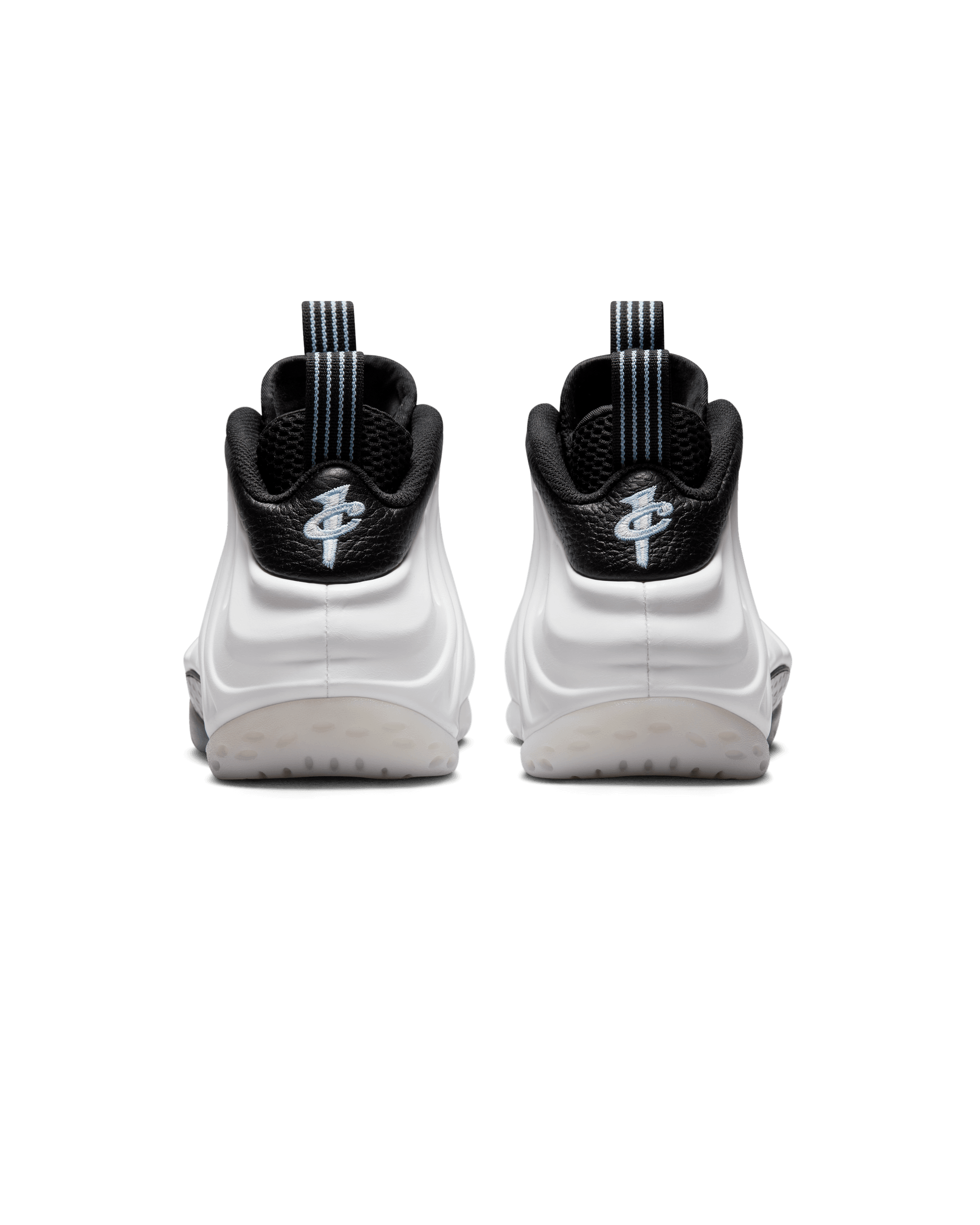 Air Foamposite 1 - White / Metallic Silver / Black Cobalt Bliss