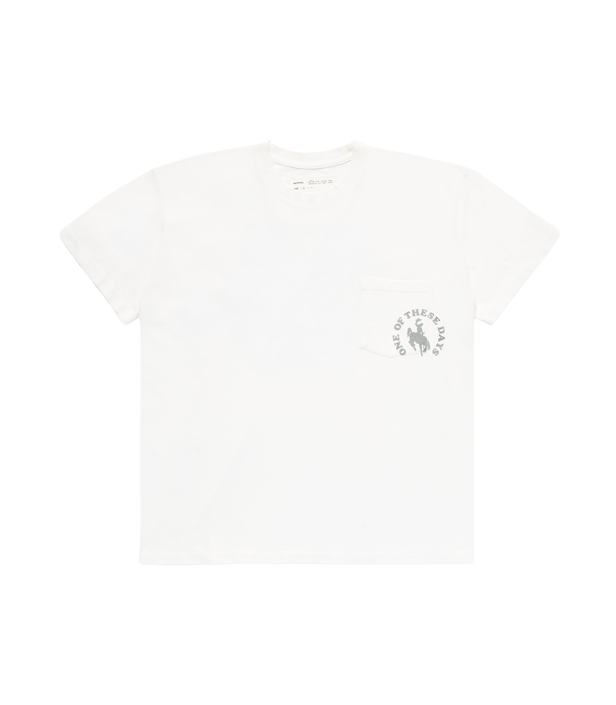 Cowboy Hippies Pocket T-shirt - Bone