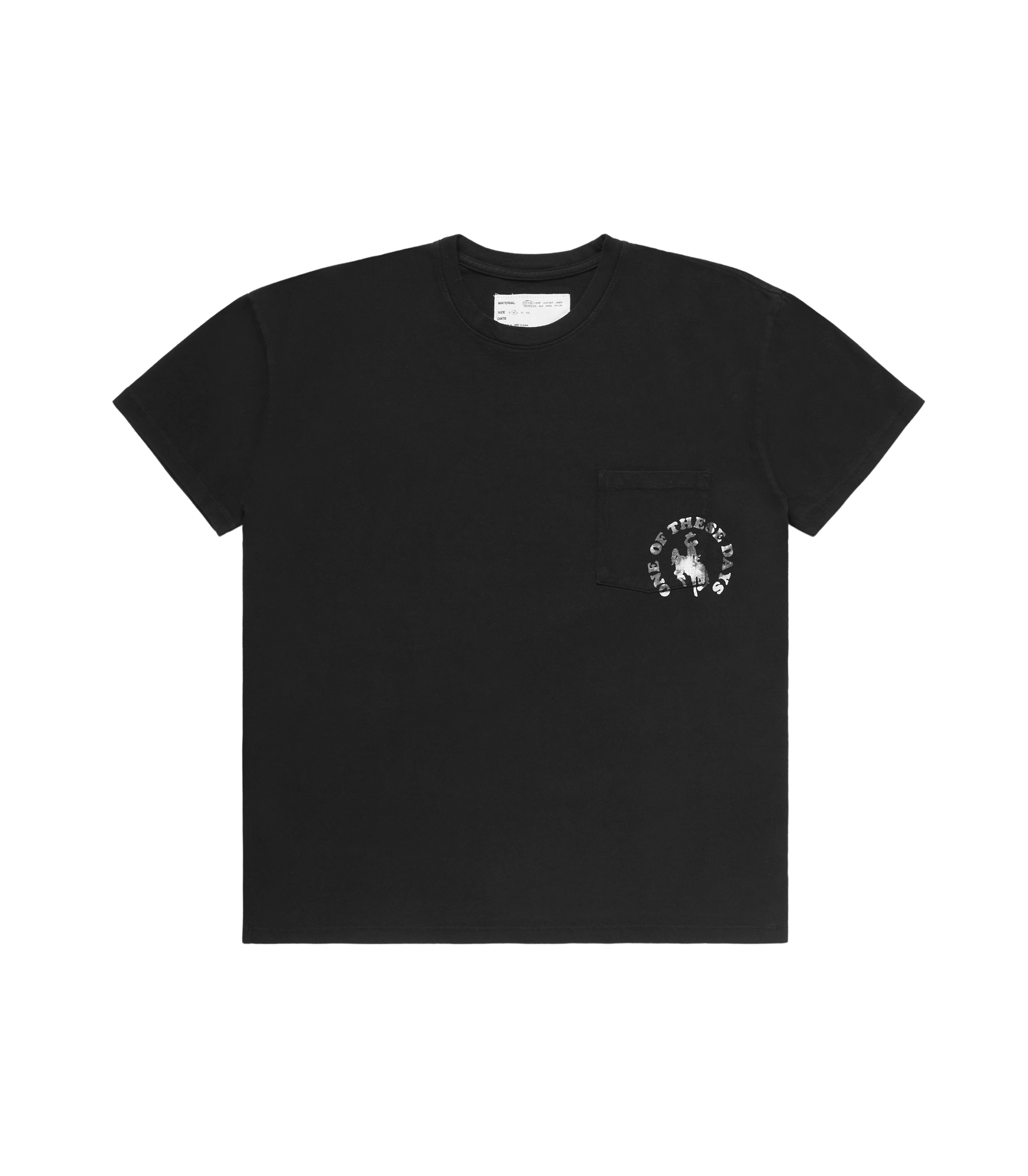 Cowboy Hippies Pocket T-shirt - Black